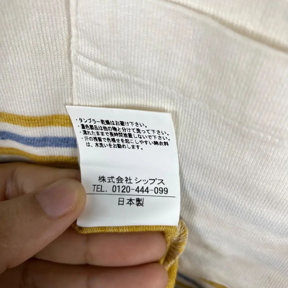 Ships Jet Blue SHIPS JET BLUE Stripes Pocket Minimalist Tee Shirt Size US M / EU 48-50 / 2 - 7 Thumbnail