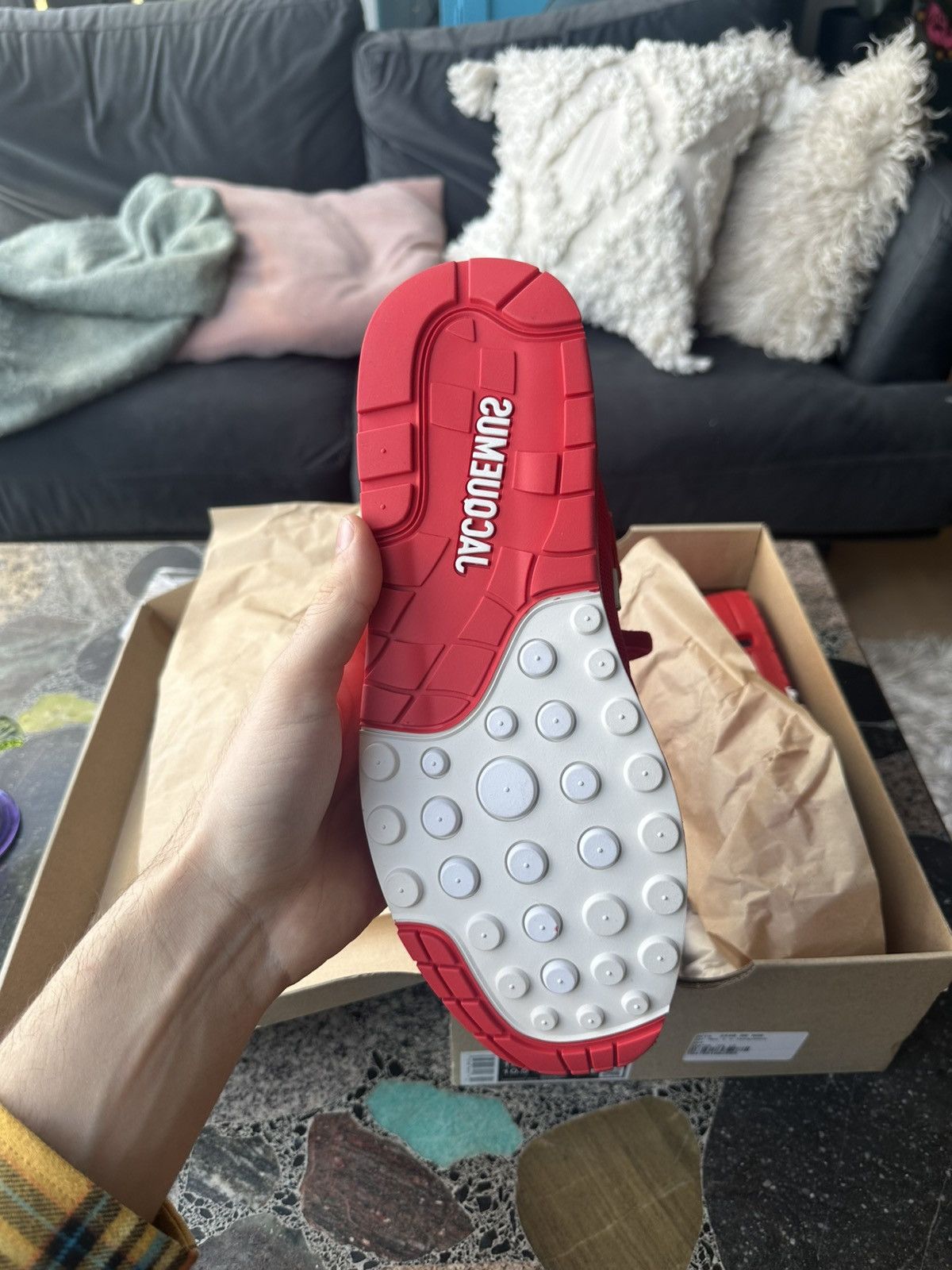 Jacquemus × Nike Air Max 1 x Jacquemus red Size US 12 / EU 45 - 8 Thumbnail