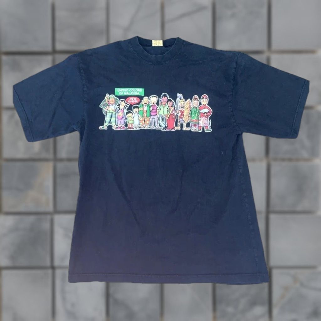 Lee Reggie Lee T-Shirt Black Large United Colors of Malaysia Cartoon Shirt Mens Size US L / EU 52-54 / 3 - 1 Thumbnail