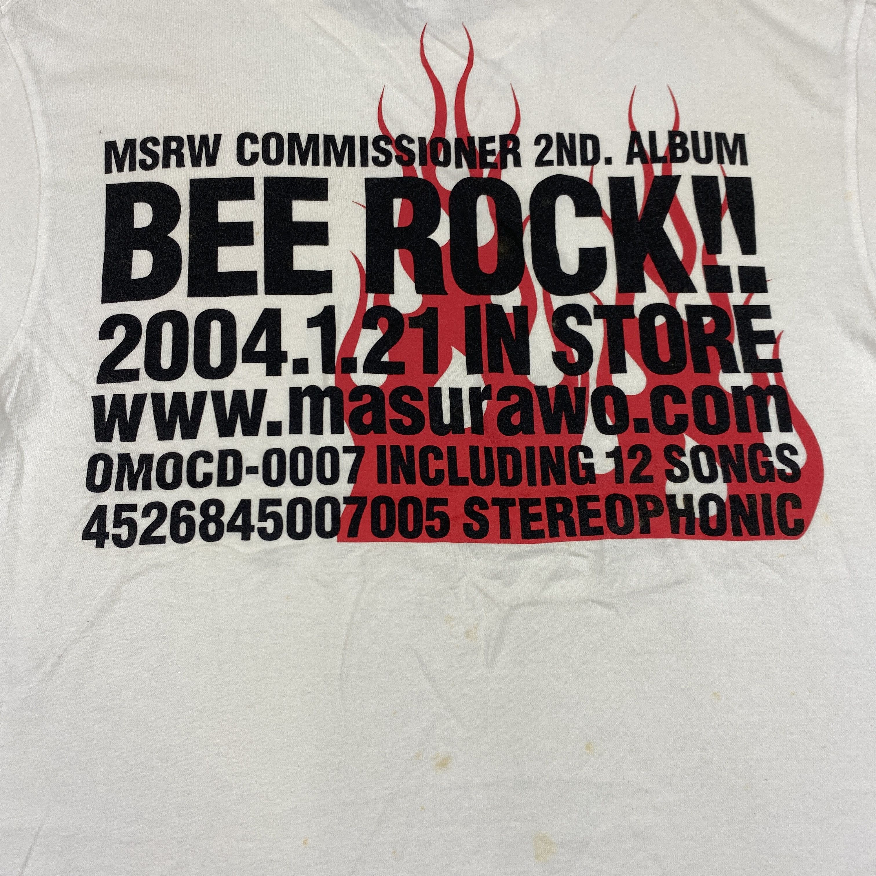 Band Tees Vintage Stereophonic 2nd Album BEE ROCK T Shirt -B050 Size US L / EU 52-54 / 3 - 5 Thumbnail