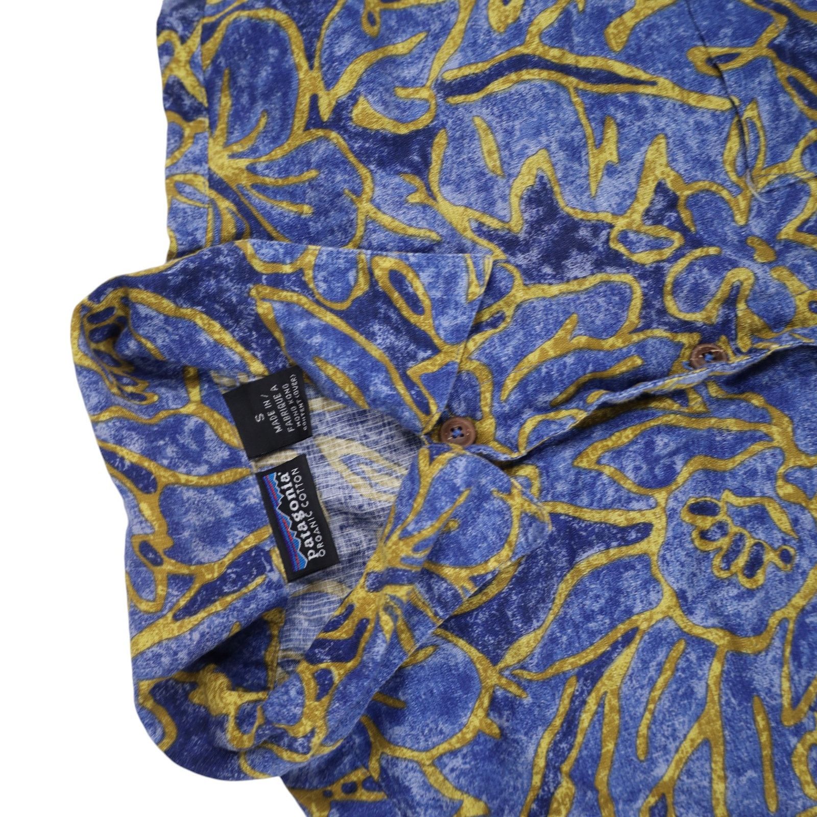Patagonia × Vintage Vintage Patagonia Organic Cotton Floral Hawaiian Shirt Size US S / EU 44-46 / 1 - 5 Thumbnail