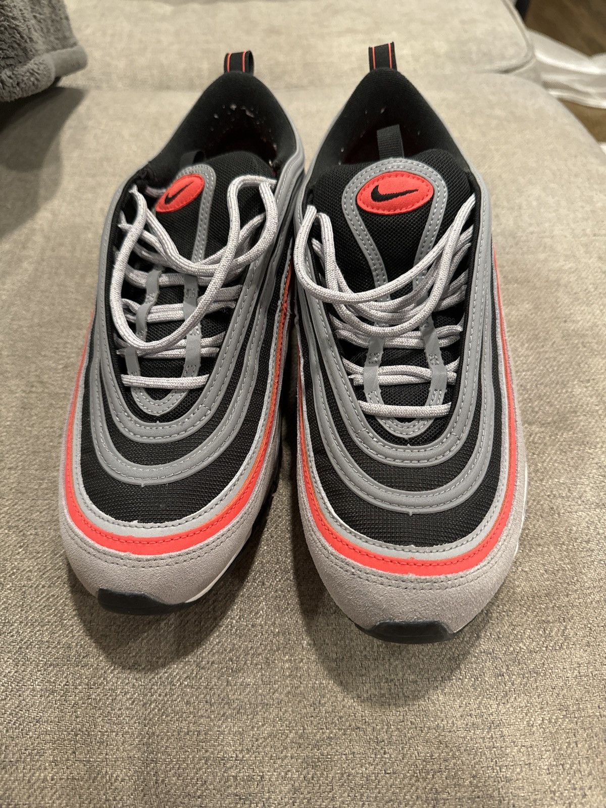 Nike Nike air max 97 Wolf Grey/radiant red-black size 10.5 Size US 10.5 / EU 43-44 - 8 Thumbnail