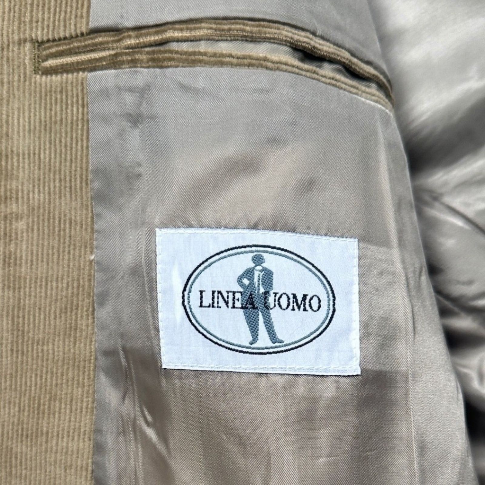 Linea Linea Uomo Corduroy Blazer Mens 48L Sport Coat Cotton Size 48L - 7 Thumbnail