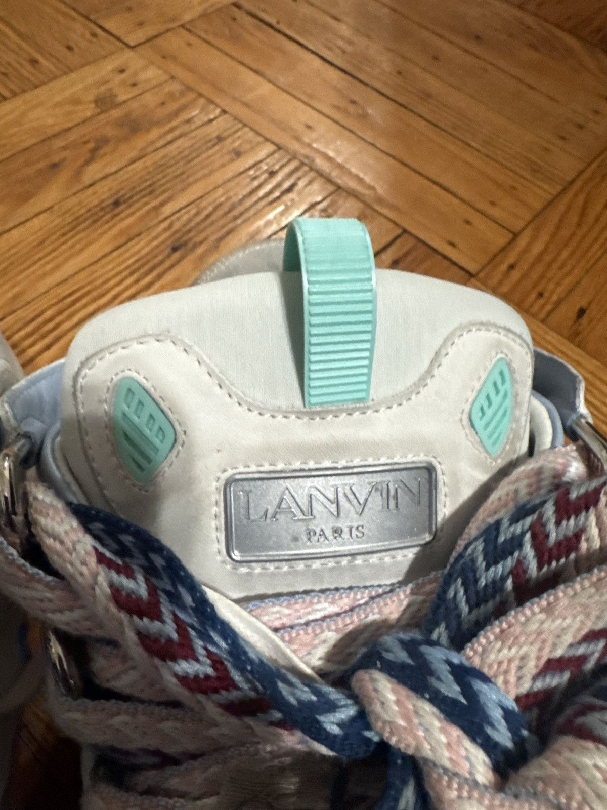 Lanvin Lanvin curb sneaker white pink Size US 11 / EU 44 - 7 Thumbnail