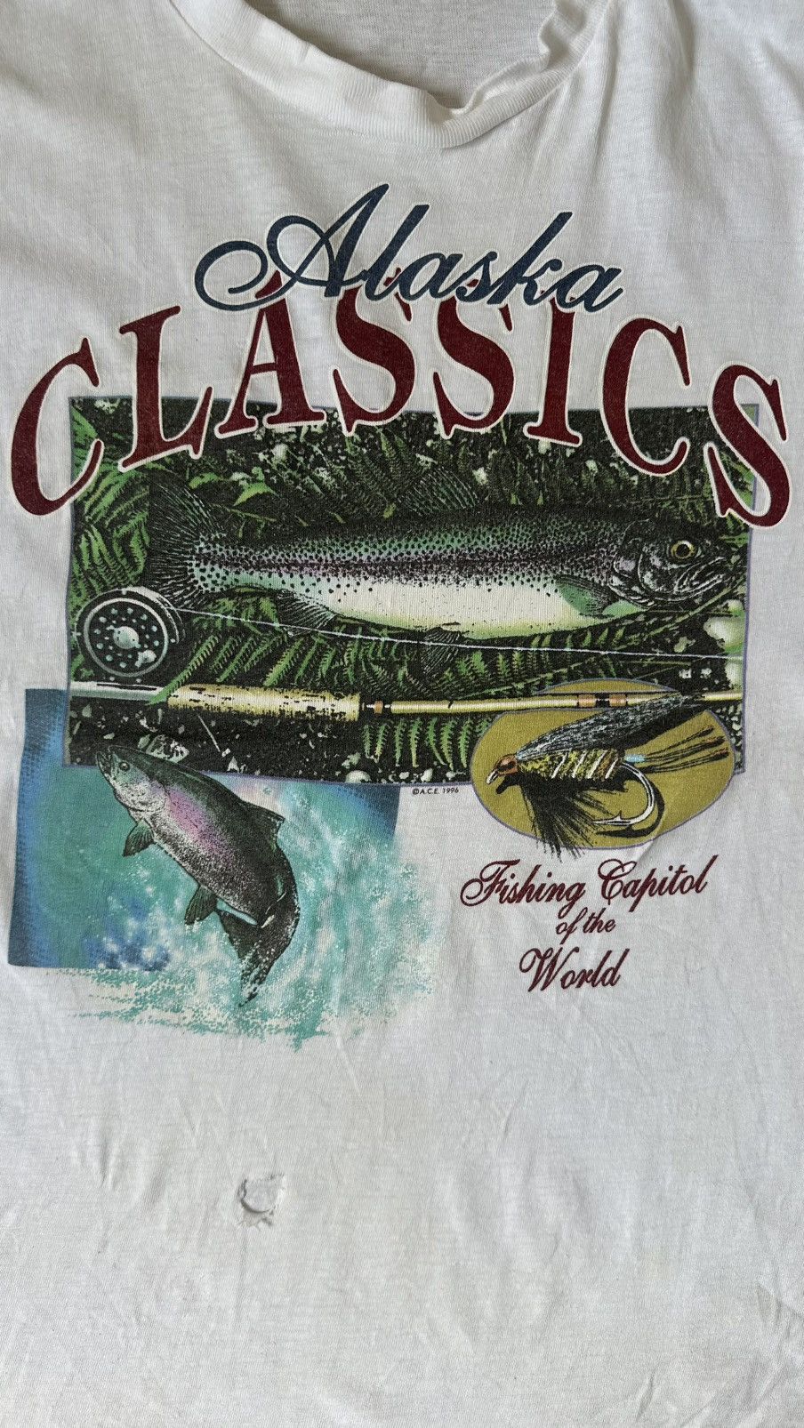 Other VINTAGE ALASKA CLASSIC 90S FISHING TEE Size US XL / EU 56 / 4 - 2 Thumbnail