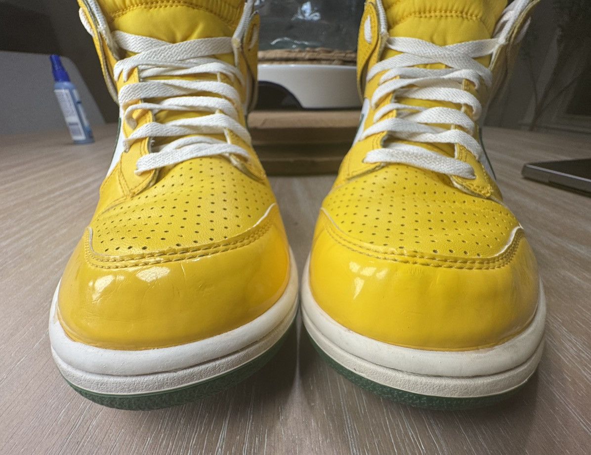 Nike Sz 9.5 - Nike Dunk High Yellow Pine Green Brazil 317982-731 Size US 9.5 / EU 42-43 - 11 Thumbnail