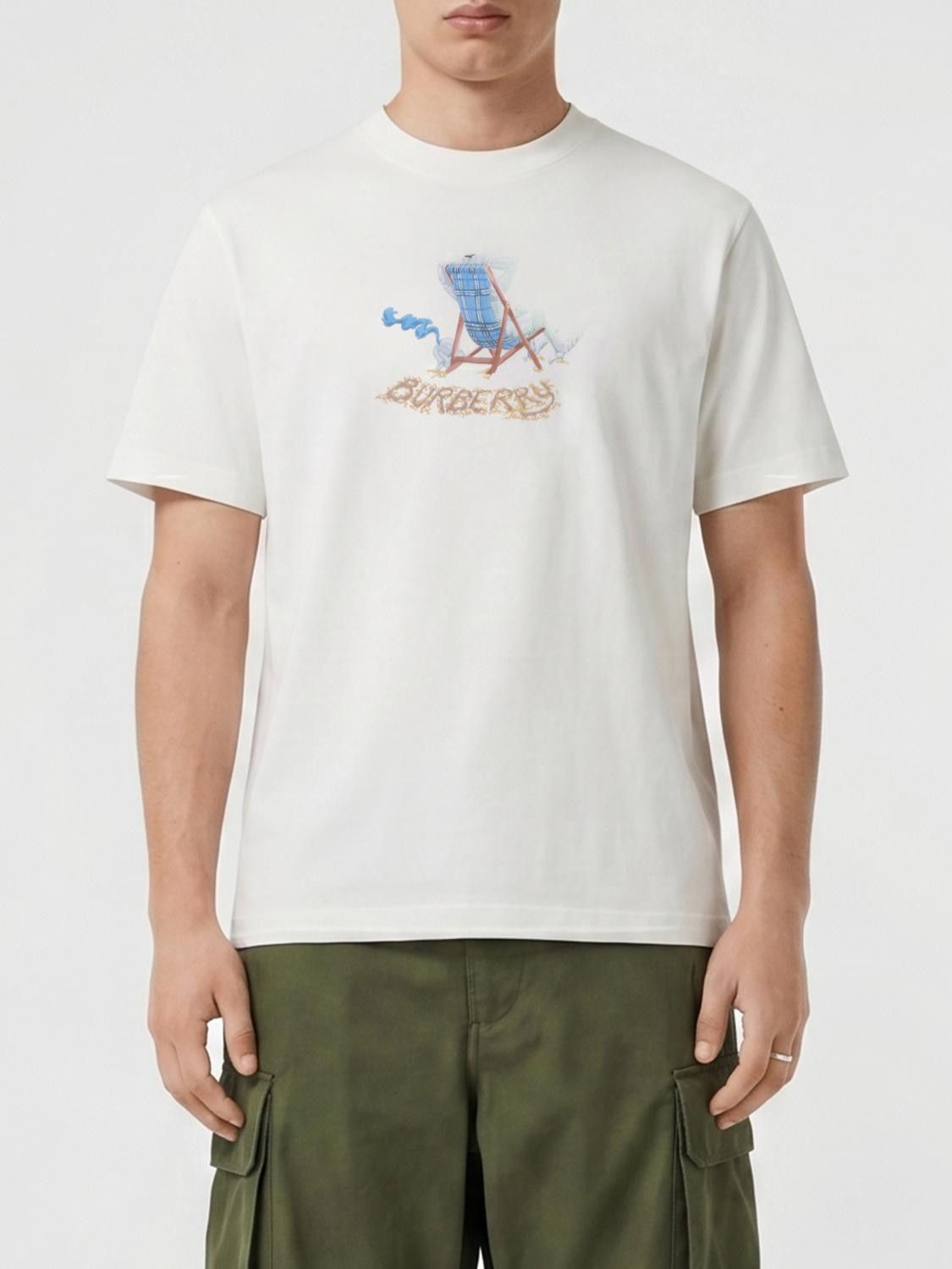 Burberry Burberry T-Shirt Men White Size US S / EU 44-46 / 1 - 1 Thumbnail
