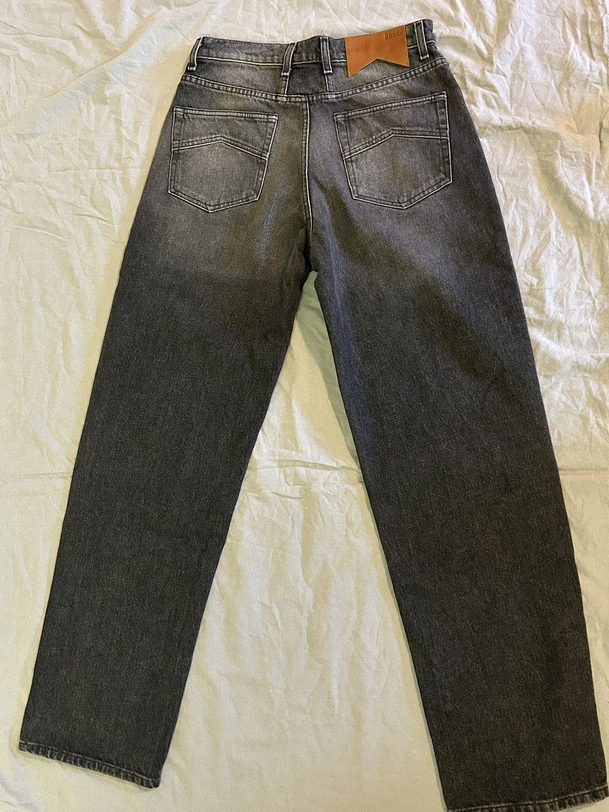 Rhude Rhude Wide Leg Black Jeans Size US 30 / EU 46 - 2 Thumbnail