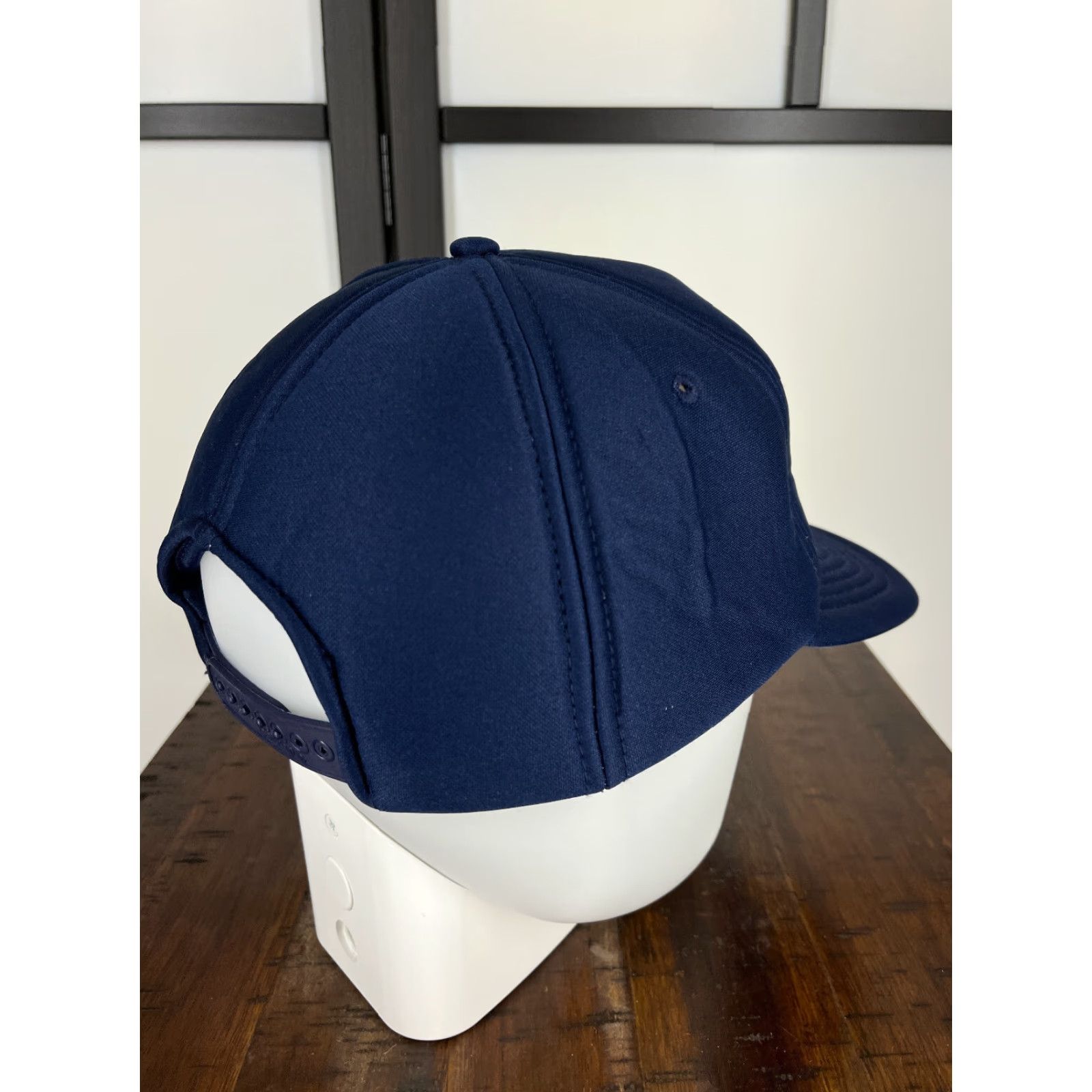 Vintage Men Condtruction Hat Cap Snap Back One Size Adult Blue Cotton Polyester Size ONE SIZE - 7 Thumbnail