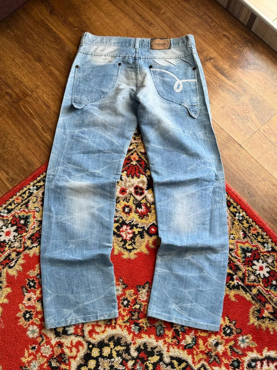 Japanese Brand Vintage 00's Flared Bootcut Baggy Balenci Style Jeans Size US 32 / EU 48 - 11 Thumbnail
