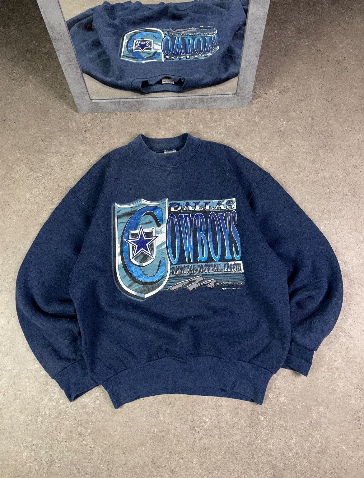 NFL × Vintage Vintage Dallas Cowboys 1993 Crewneck Boxy Fit 90s Hype Rare Size US L / EU 52-54 / 3 - 1 Thumbnail