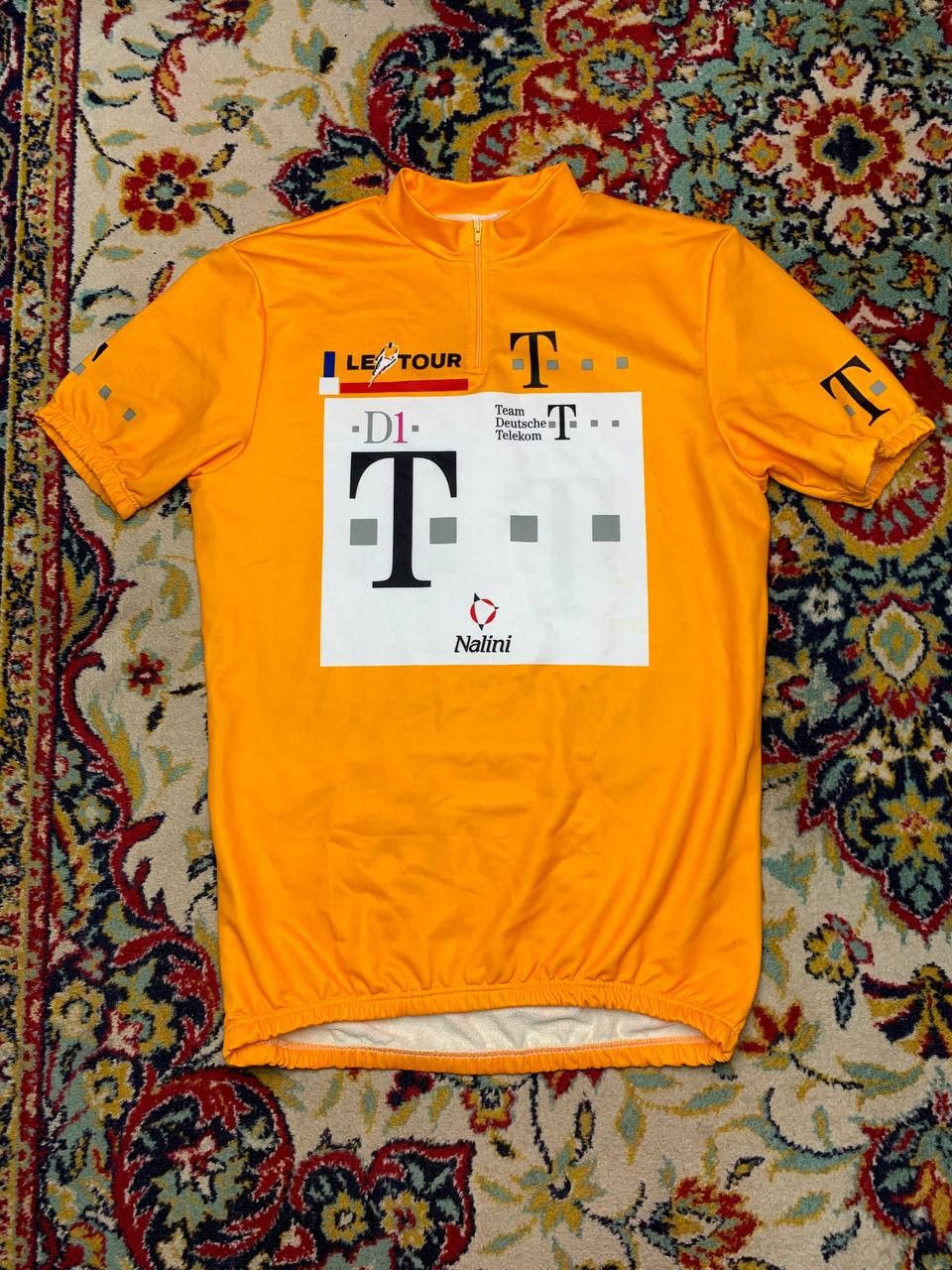 Vintage Le Tour T-Mobile Telekom Pinarello Nalini cycling jersey Size US XL / EU 56 / 4 - 1 Thumbnail
