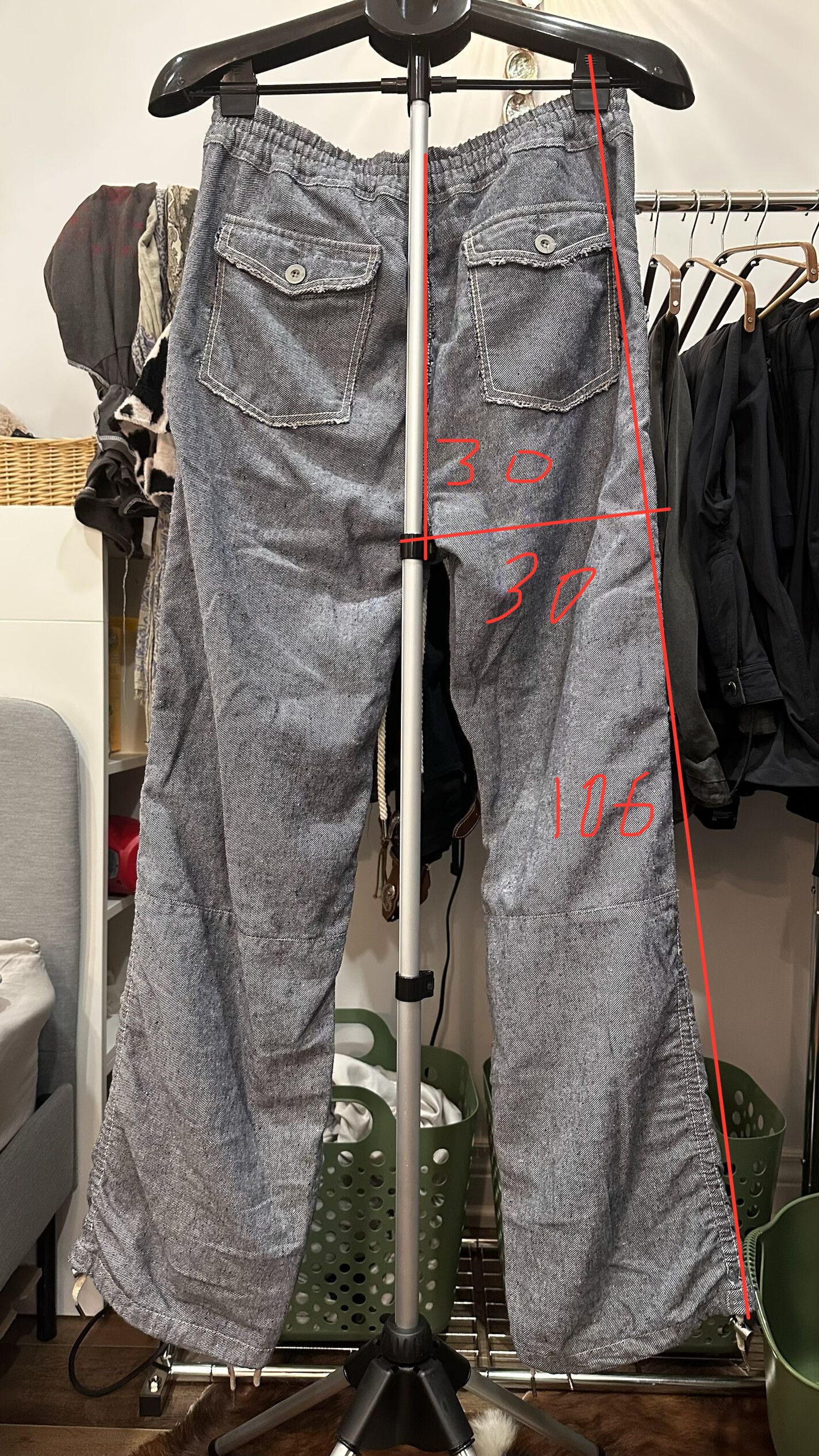 GOA GOA Workwear Fatigue Drawstring Pants - Cotton/Hemp Blend Size US 30 / EU 46 - 5 Thumbnail