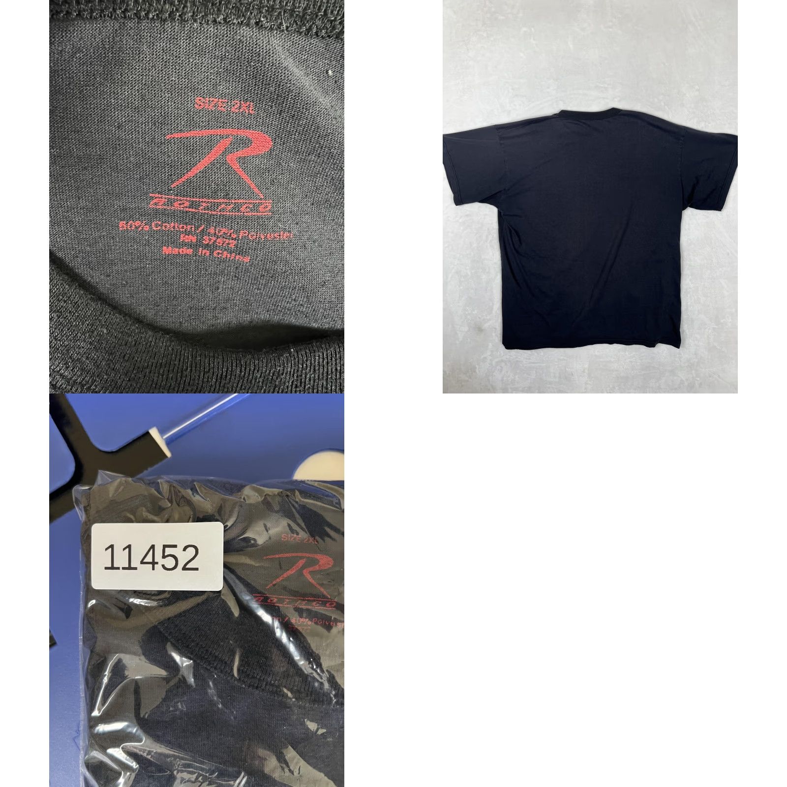 Rothco Rothco T-Shirt Mens 2XL Black Second Amendment Patriotic USA Flag Graphic Size US XXL / EU 58 / 5 - 8 Thumbnail