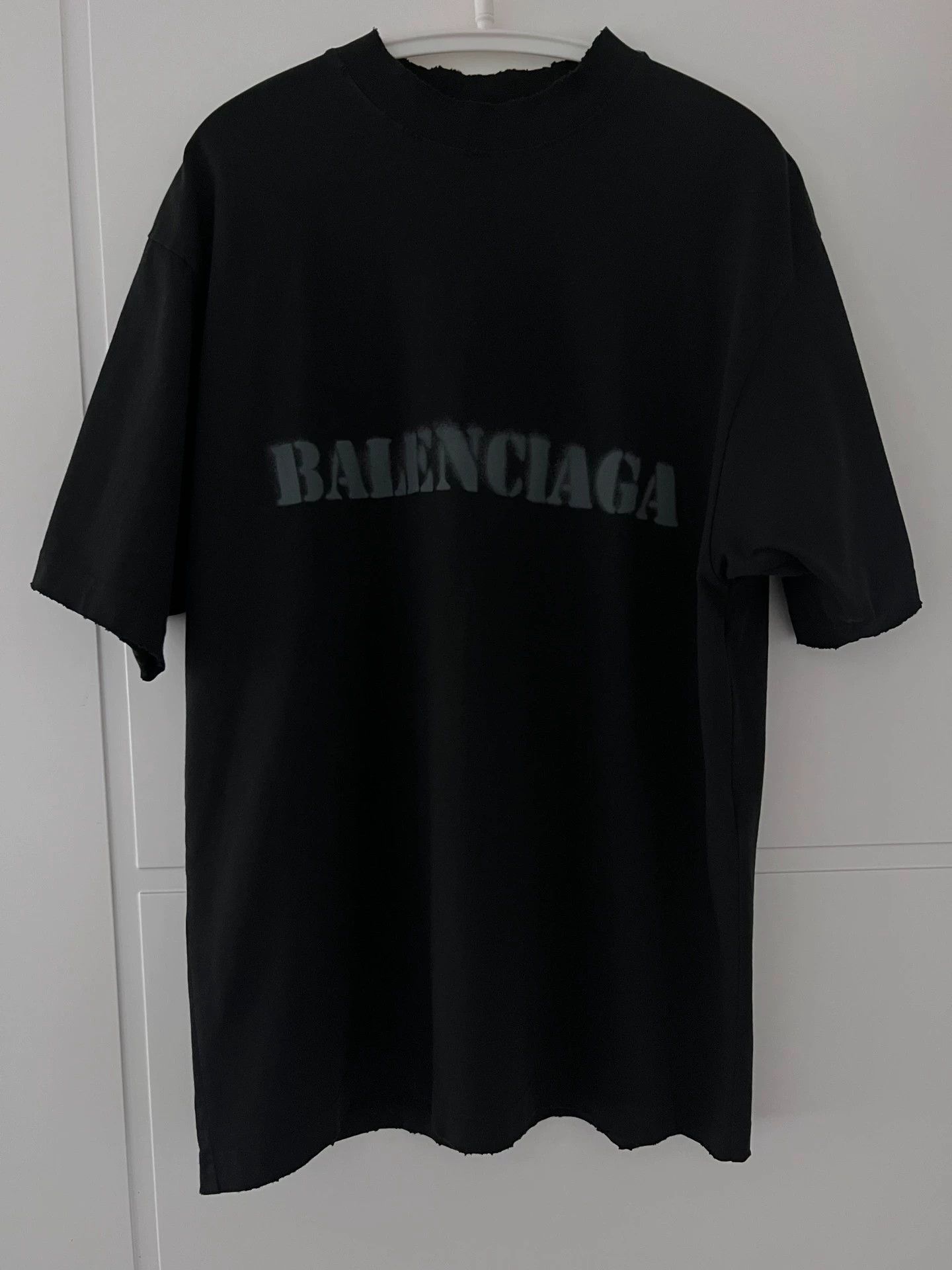 Balenciaga Balenciaga 24ss Inkjet Blur Logo Grinding Black