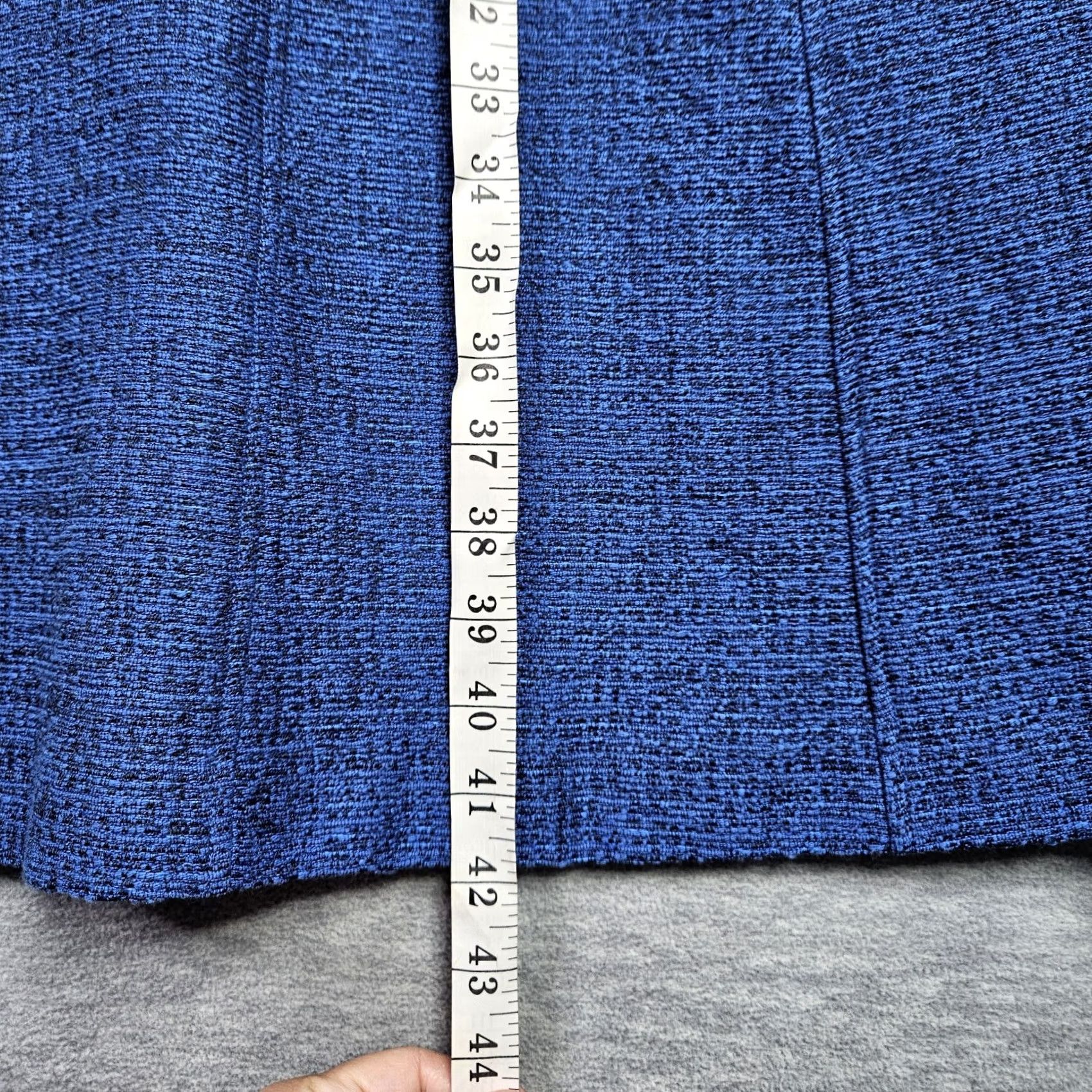 Banana Republic Banana Republic Women’s Size 4 Dress Blue Tweed A-Line Sleeveless Fit & Flare Multicolor Solid Casual Above the Knee Size S / US 4 / IT 40 - 6 Thumbnail