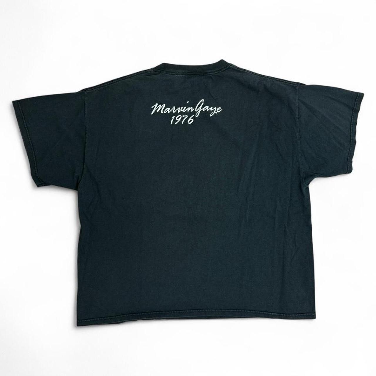 Zion Rootswear Vintage 2004 Marvin Gaye "1976" music concert black t-shirt. Size US XL / EU 56 / 4 - 3 Thumbnail