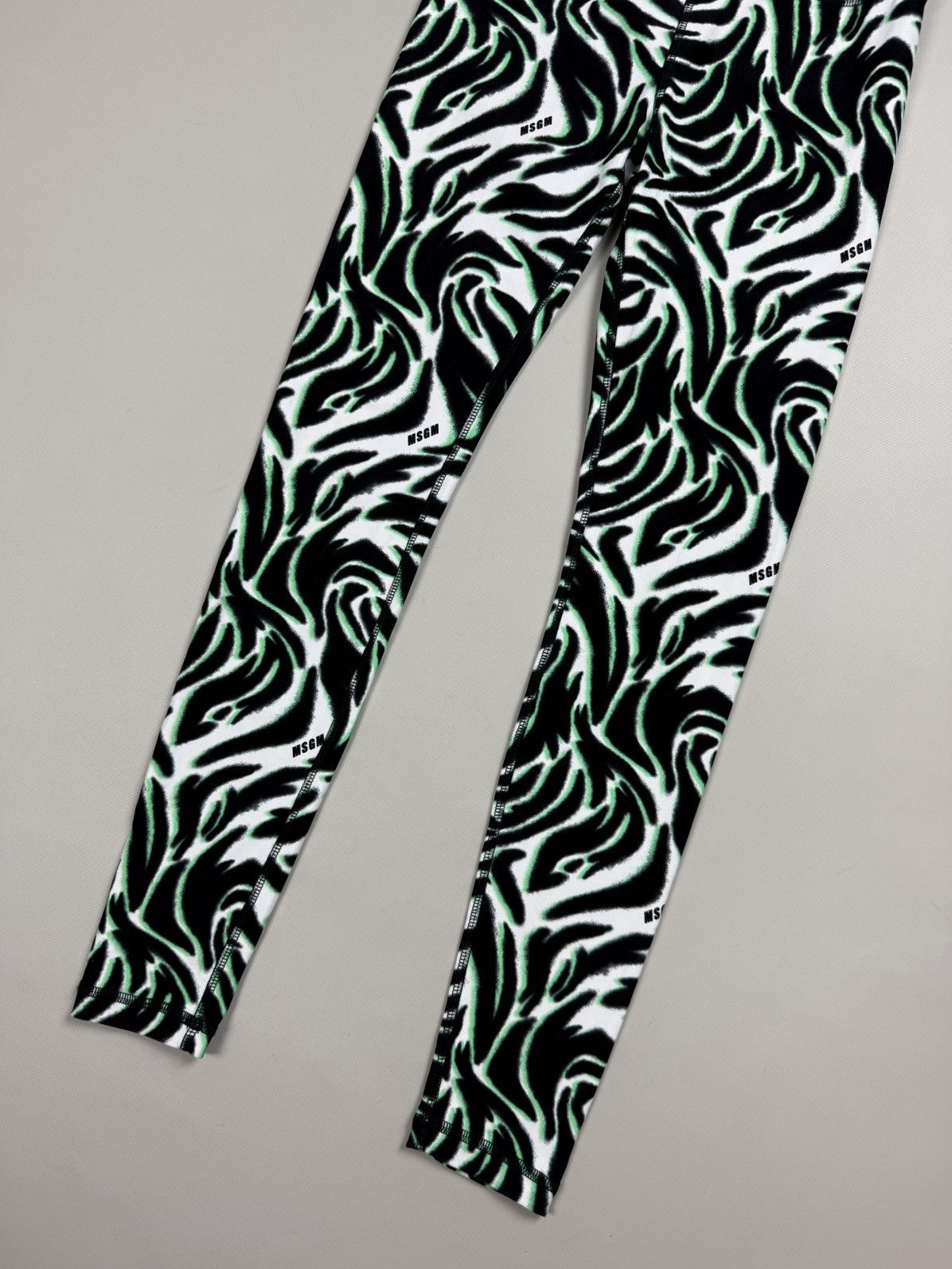 MSGM MSGM Ladies Patterned Leggins Tights Pants Size ~ S Size 28" / US 6 / IT 42 - 5 Thumbnail