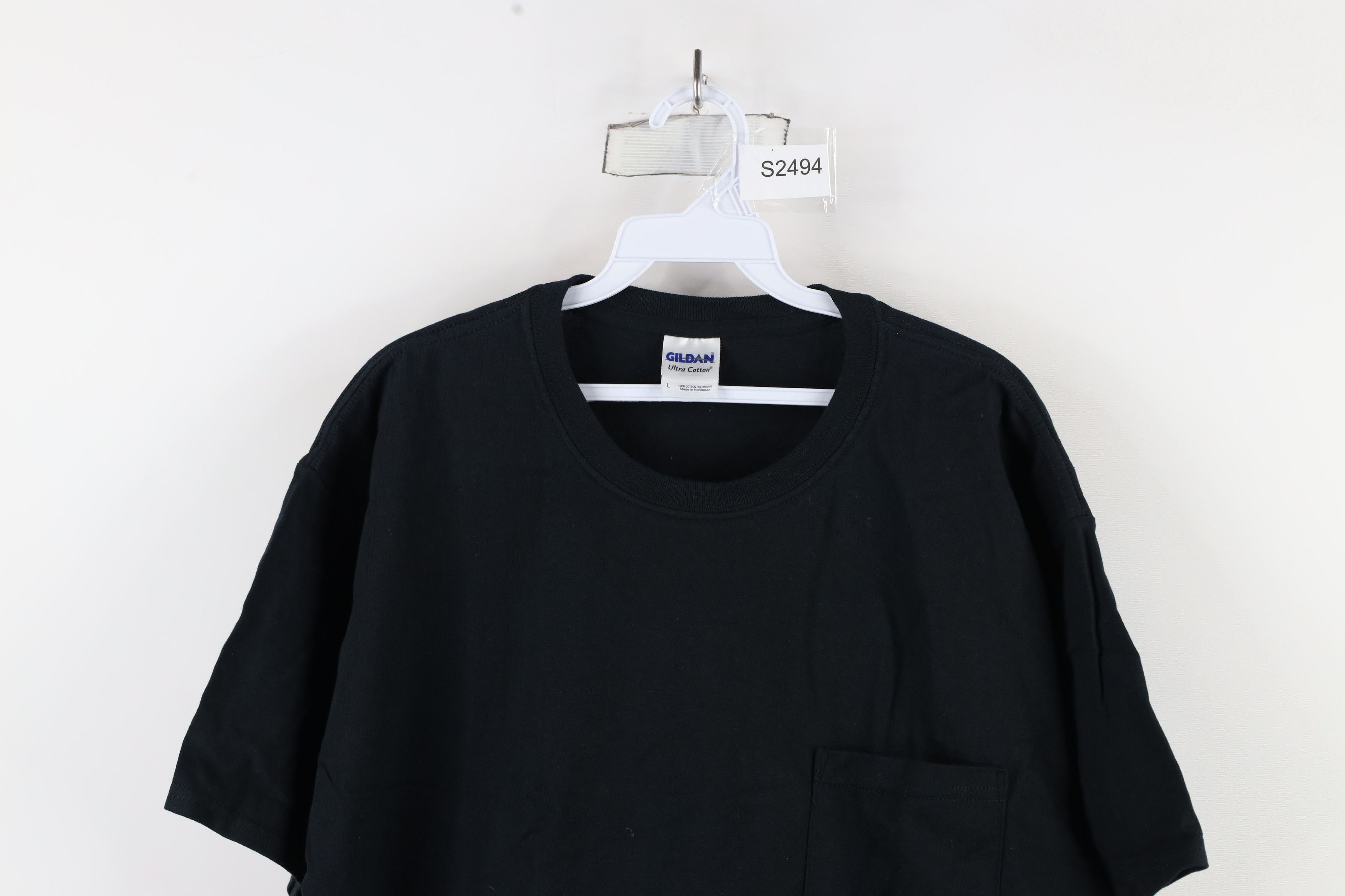 Vintage Vintage 90s Streetwear Heavyweight Cotton T-Shirt Black Size US L / EU 52-54 / 3 - 2 Thumbnail