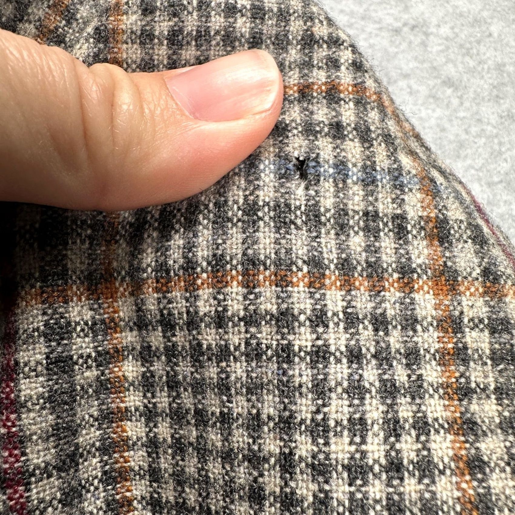 Vintage Christopher Hayes Shirt Mens L Gray Plaid Wool Lined Button Front Casual Size US L / EU 52-54 / 3 - 6 Thumbnail