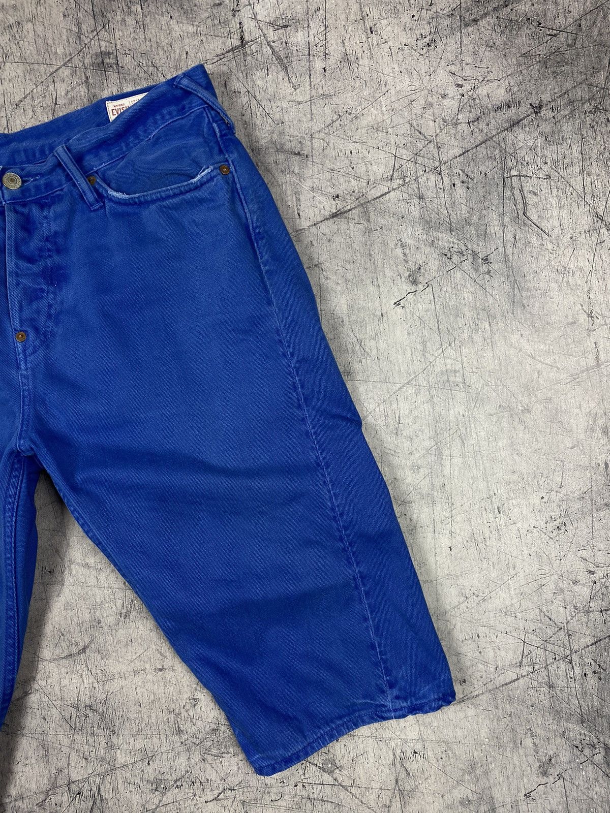 Evisu × Japanese Brand × Vintage Vintage Evisu Japanese Brand Y2K Denim Shorts Size US 32 / EU 48 - 8 Thumbnail