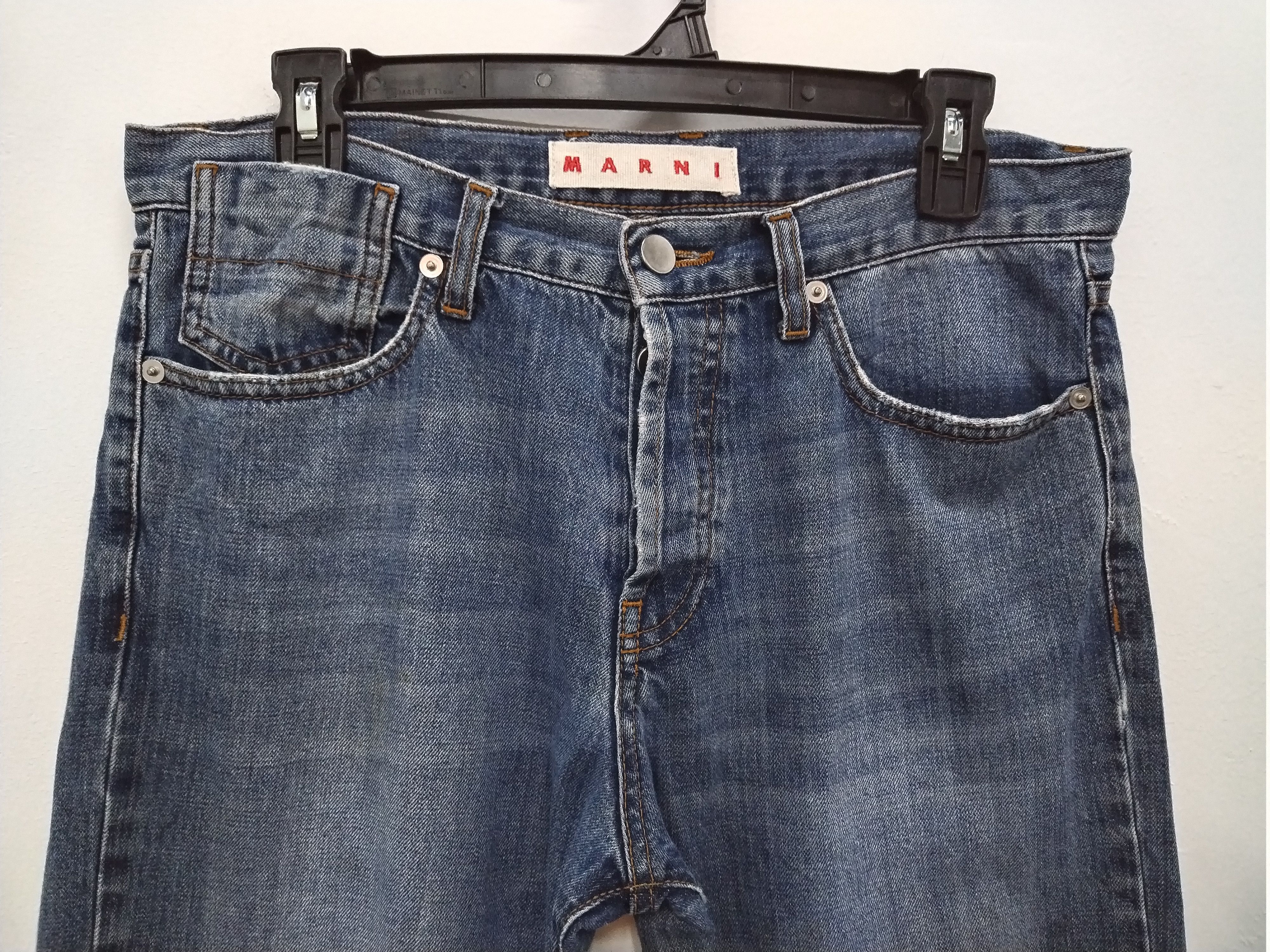 Marni Marni Washed Straight Leg Checkered inside Leg Size US 31 - 4 Thumbnail
