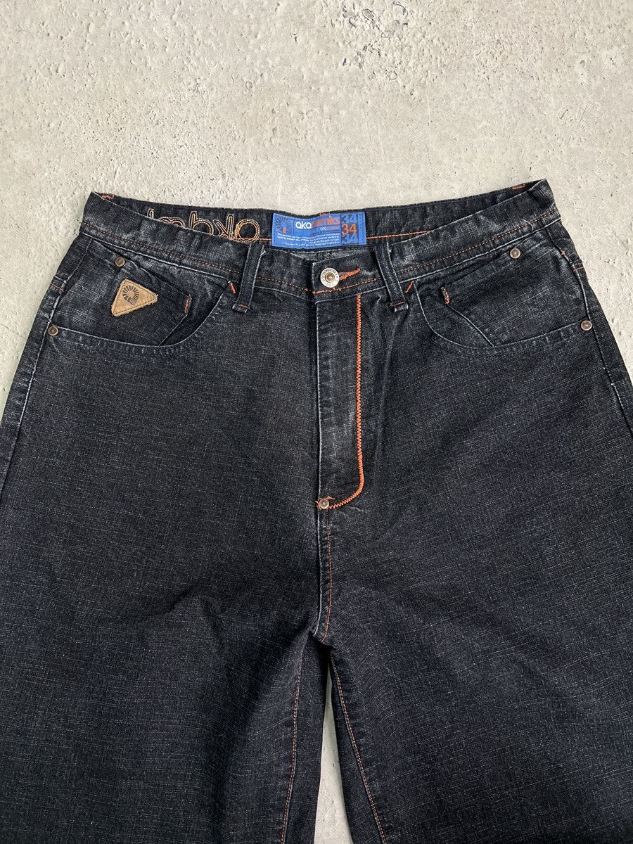 Akademiks Wide leg rap jeans pants baggy JNcO style y2k Size US 34 / EU 50 - 4 Thumbnail