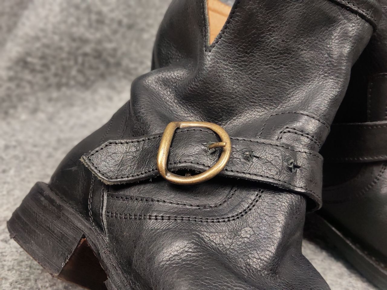 Fiorentini + Baker Fiorentini + Baker Side Zip Leather Eli Moto Ankle Boots Size US 5 / IT 35 - 15 Thumbnail
