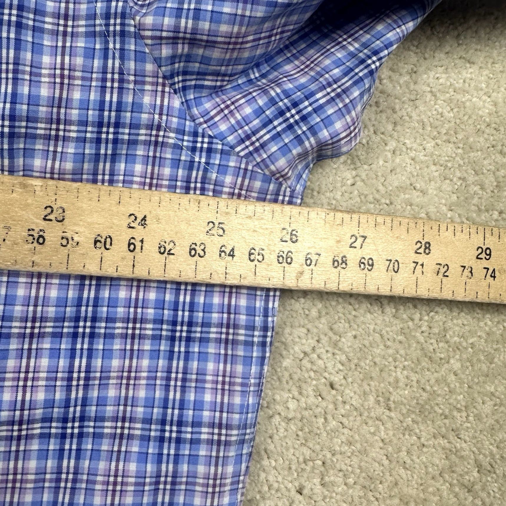 Ralph Lauren Lauren Ralph Dress Shirt Mens Blue Pink Check XL 17.5 32 Size 46R - 5 Thumbnail