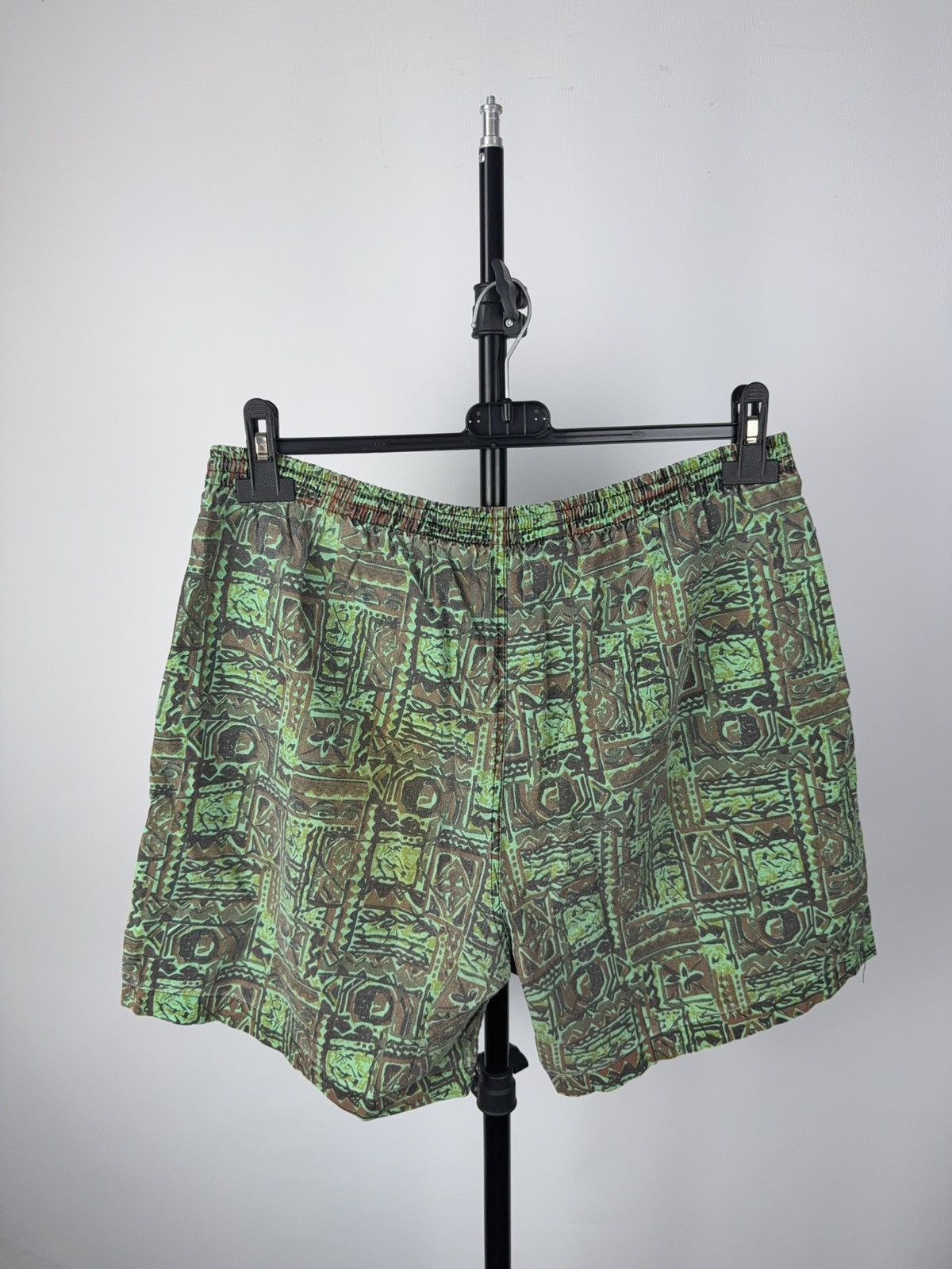 Vintage Vintage Tribal Print Swim Shorts 90s Ethnic Pattern Size US 35 - 6 Thumbnail