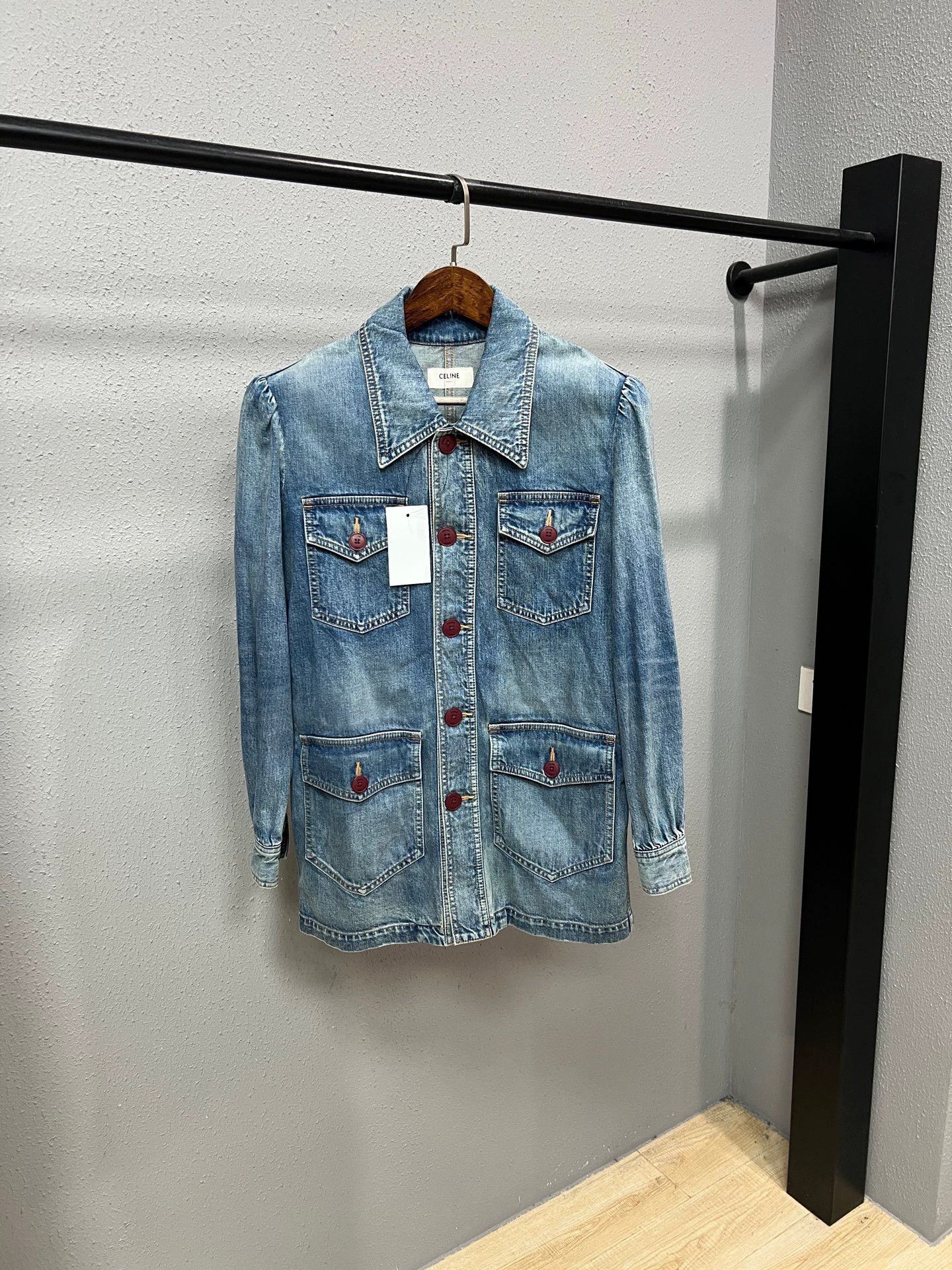 Celine Celine Safari Denim Jacket Size M / US 6-8 / IT 42-44 - 1 Thumbnail