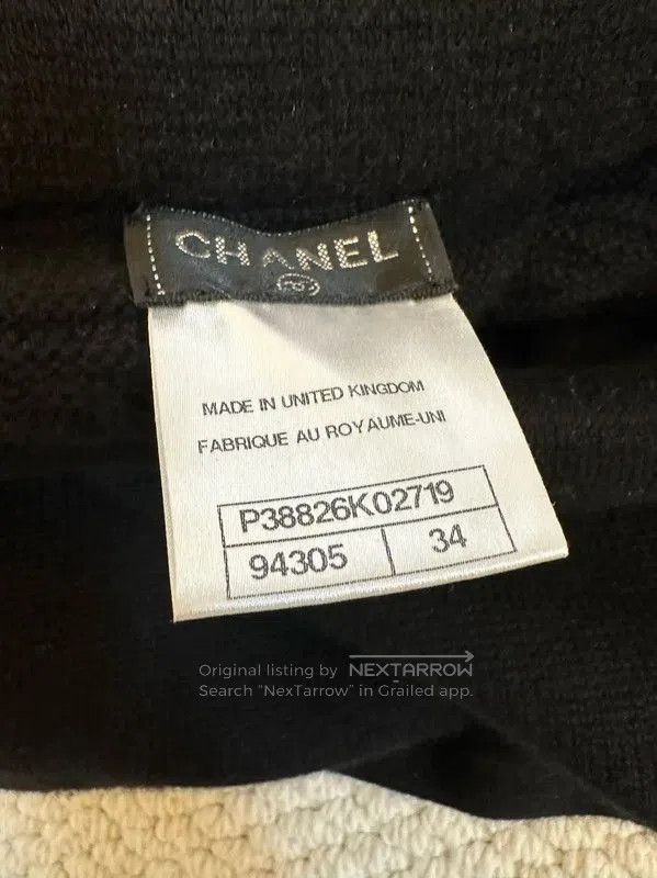 Chanel Chanel Black Wool-Blend Short Dress for Women . Size XS / US 0-2 / IT 36-38 - 5 Thumbnail