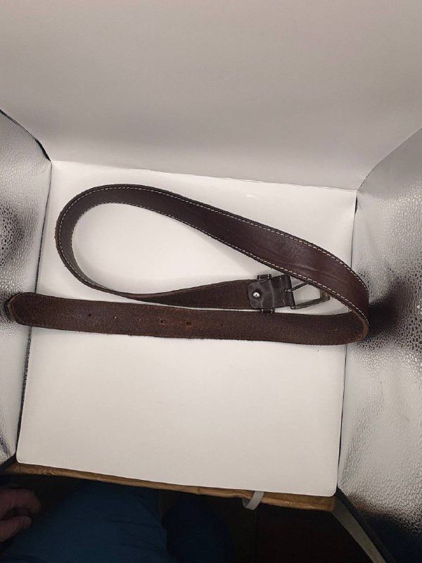 Vintage Vintage Italian Dark Brown Leather Belt INTENSO by Beluno Size ONE SIZE - 14 Thumbnail