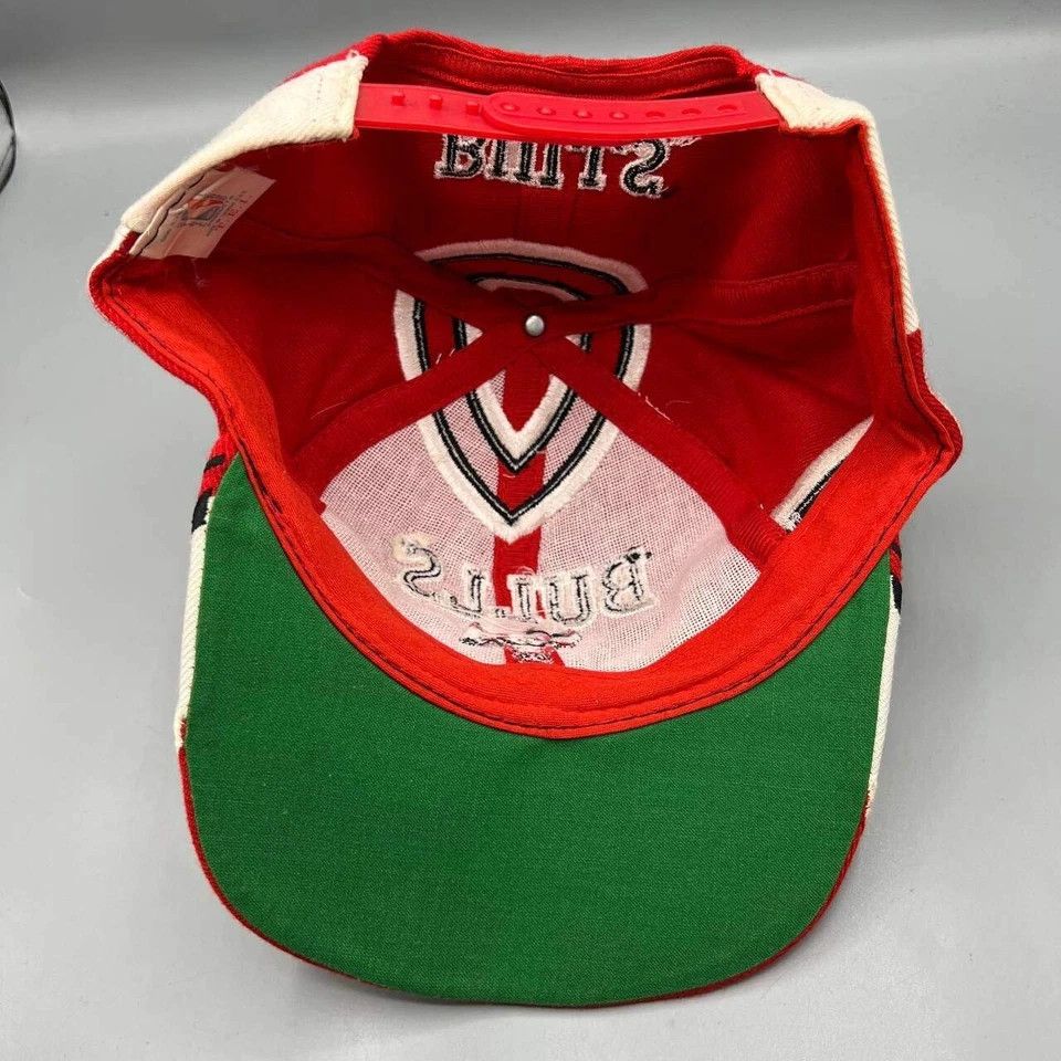 Other × Vintage Chicago Bulls Hat Men Red Green Jersey TEI NBA Snap Back Cap Size ONE SIZE - 2 Thumbnail