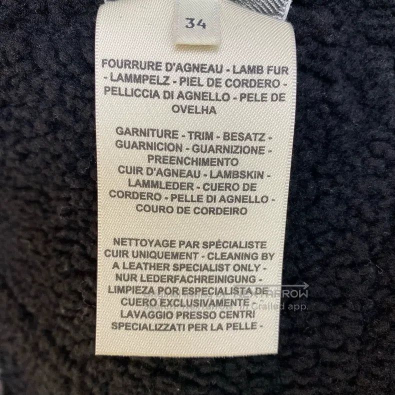Hermes Hermes Navy Blue Leather and Fur Integrated Jacket Size XXS / US 00 / IT 34 - 6 Thumbnail
