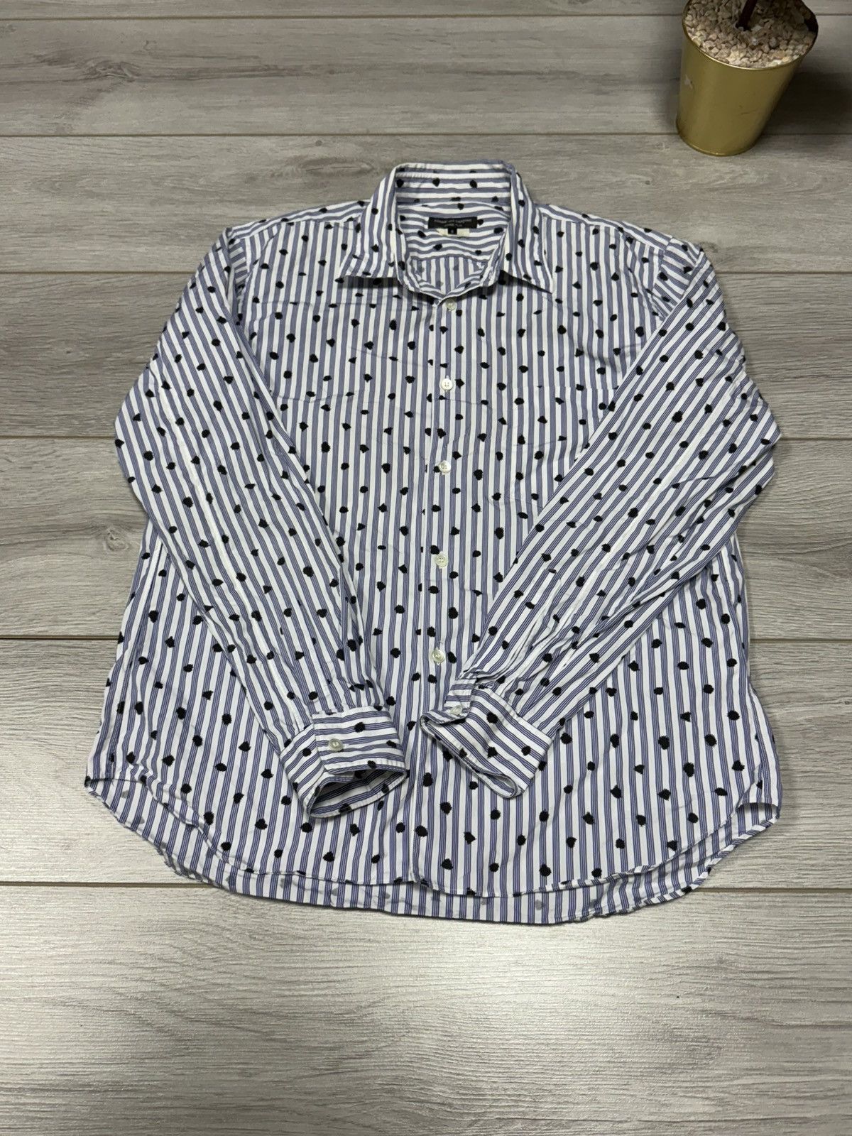 Comme des Garcons Homme Plus CDG Homme Plus polka dot vintage striped shirt comme des Size US S / EU 44-46 / 1 - 4 Thumbnail