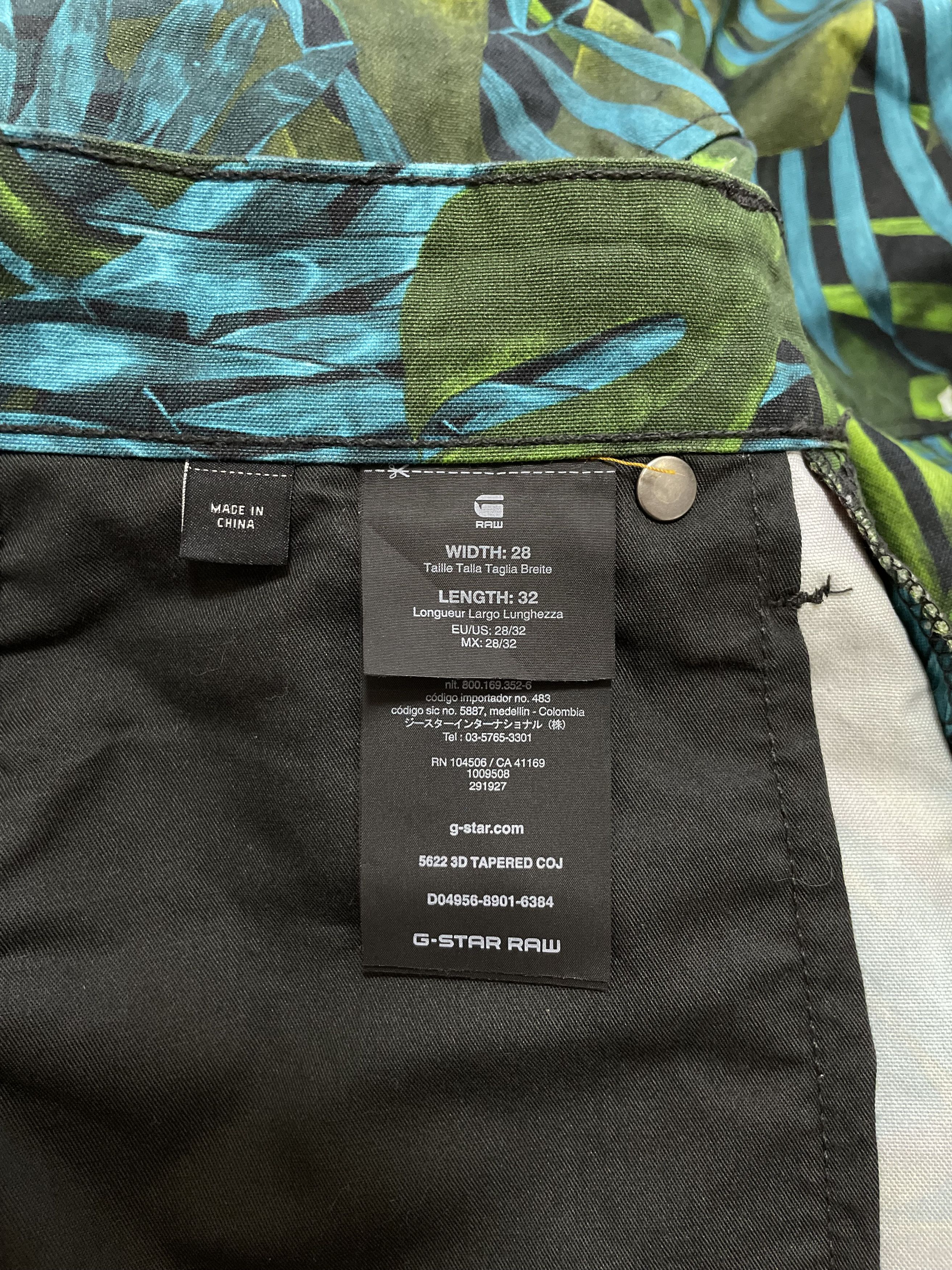 G-Star × Pharrell G-STAR RAW 5622 Elwood X25 Pharrell 3D Tapered Jeans Pants Size US 28 / EU 44 - 8 Thumbnail