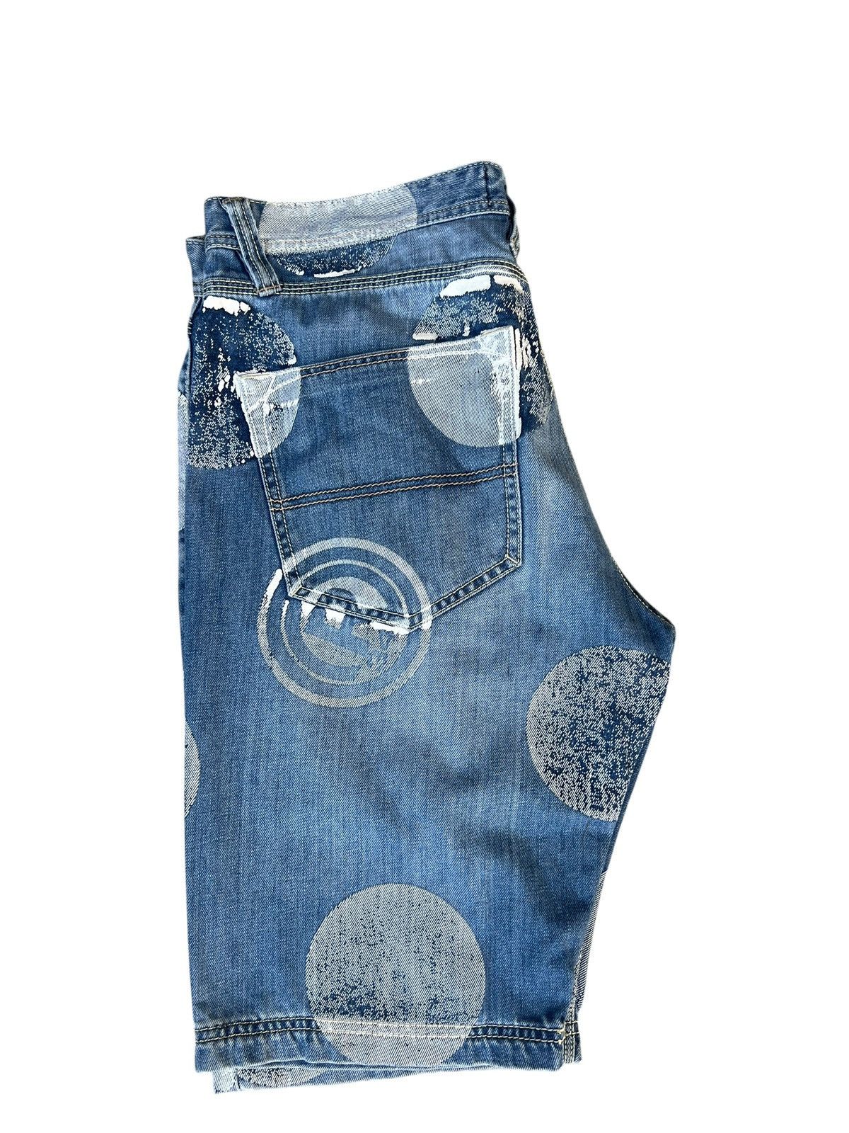 Vintage RealBVoice Japan Huge Dot Denim Short Pant Size US 34 / EU 50 - 10 Thumbnail