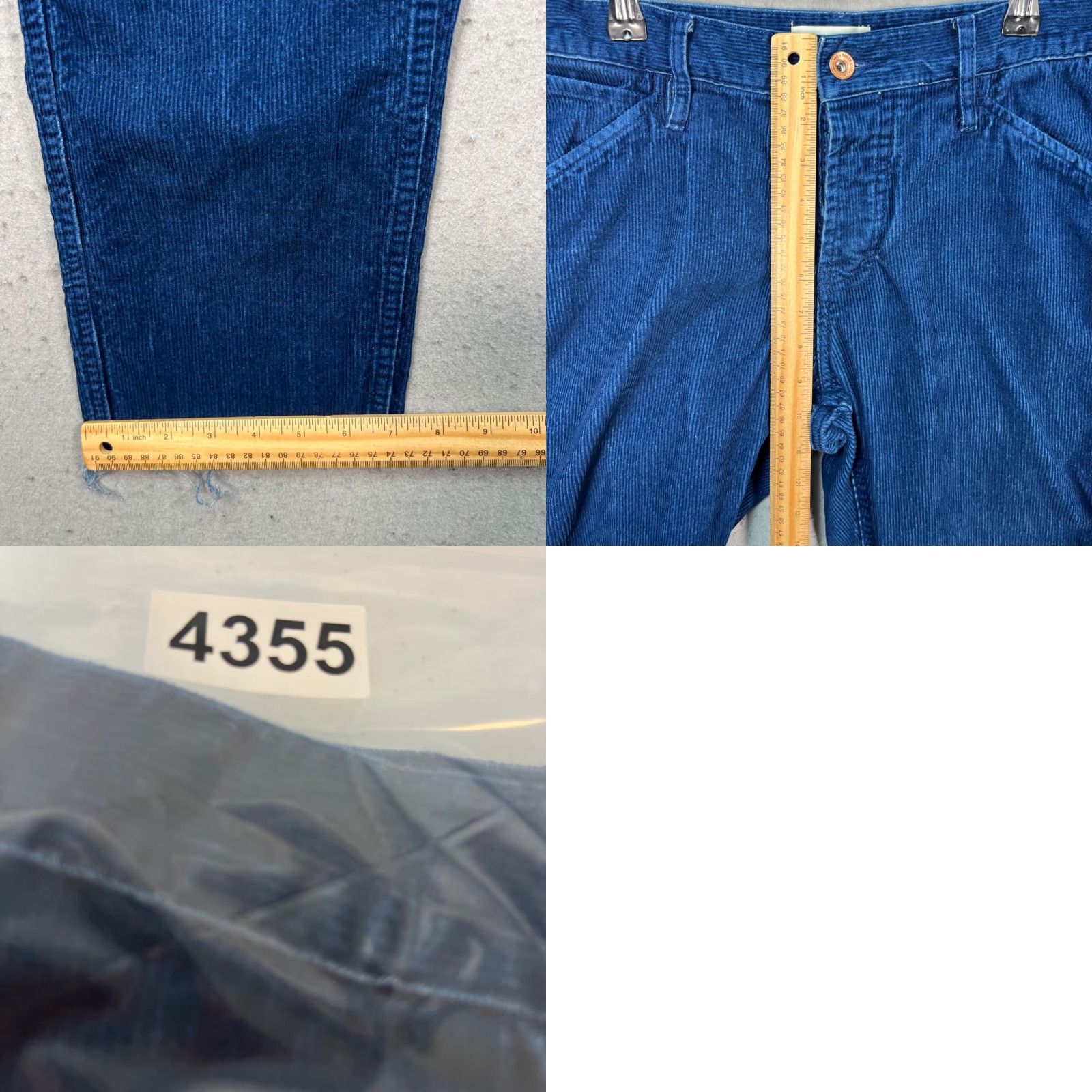 Taylor Stitch Taylor Stitch Womens 29 Blue Corduroy Cropped Pants Frayed Hem Jeans Style Cropped Straight Rise High Inseam 26 Womens Jeans Size 29" - 8 Thumbnail