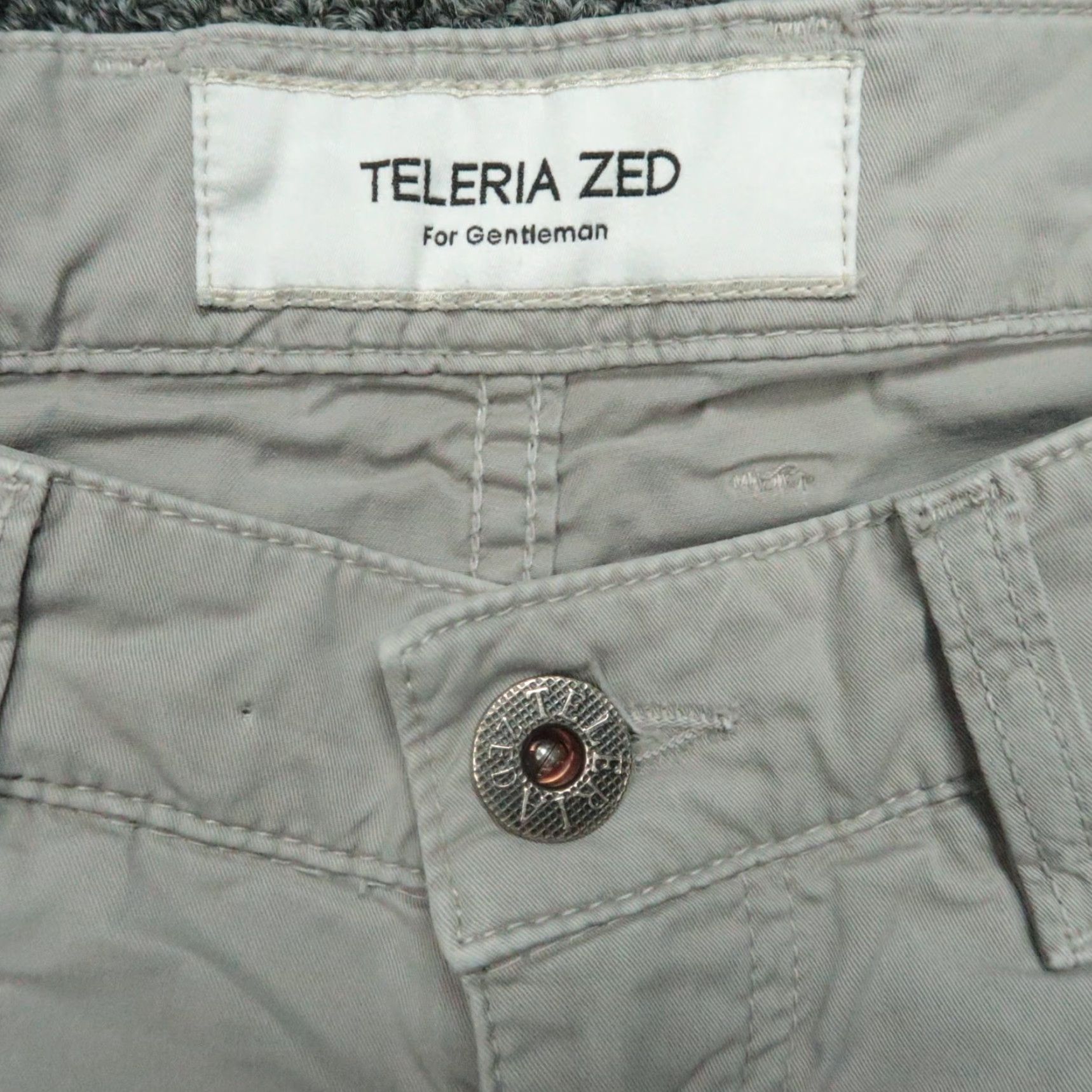 Vintage Teleria Zed Pants Men 30x26 Gray 5 Pocket Trouser Indigozed Cobra 19 Italy - 5-Pocket | Chino | Gray | Men’s Pants Size US 30 / EU 46 - 4 Thumbnail