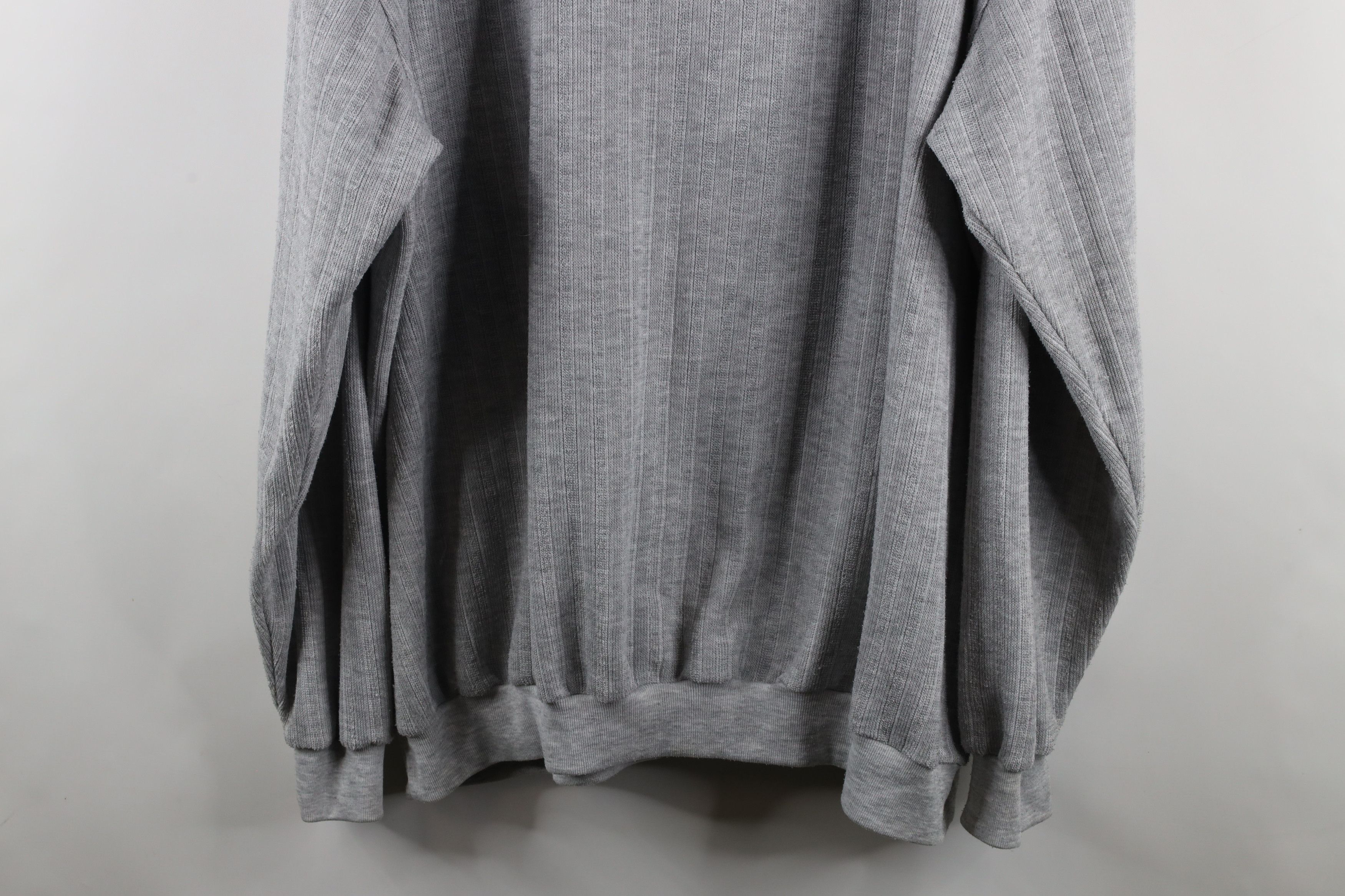 Vintage Vintage 90s Streetwear Knit Collared Pullover Polo Gray Size US XXL / EU 58 / 5 - 11 Thumbnail