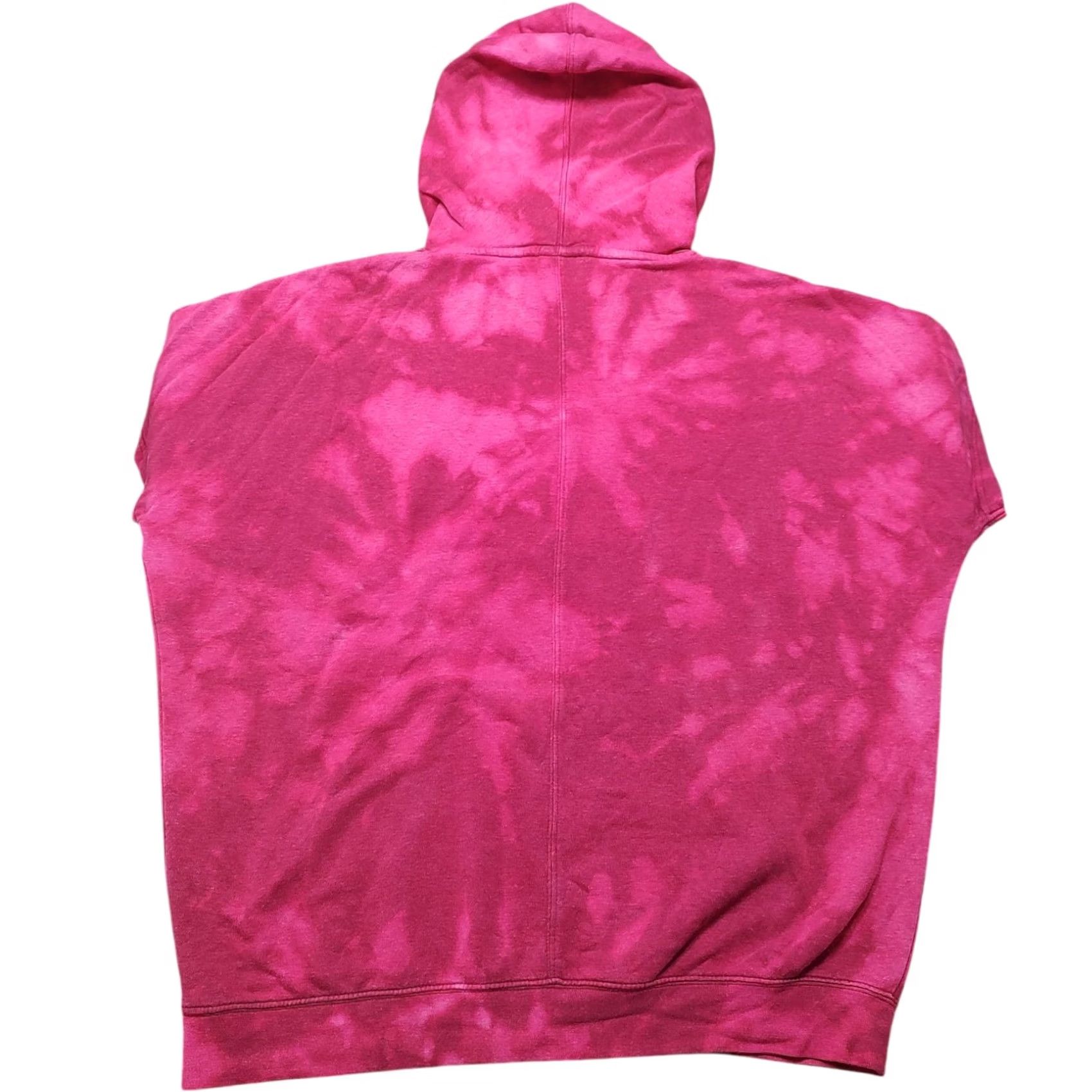 Nike Nike Womens M Hoodie Red Funnel Neck Short Sleeve Oversized Tie Dye Acid Wash Size M / US 6-8 / IT 42-44 - 2 Thumbnail