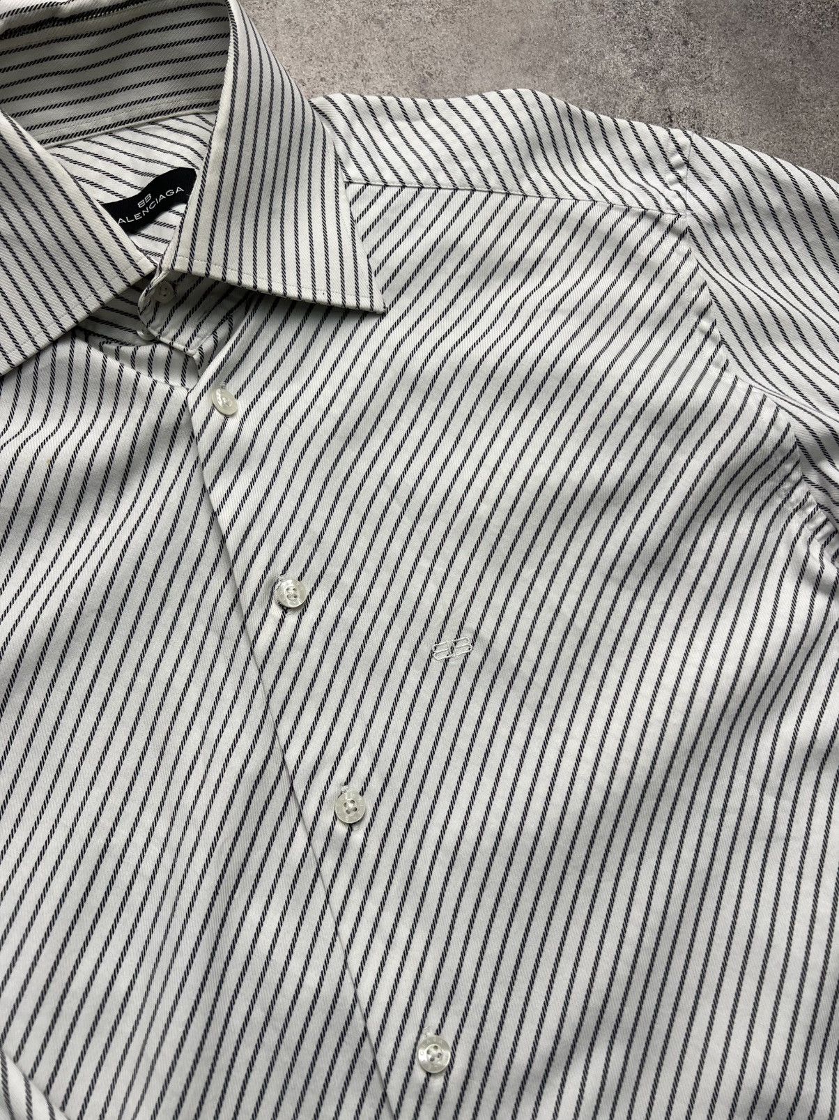 Balenciaga Balenciaga 90s striped shirt Size US L / EU 52-54 / 3 - 5 Thumbnail