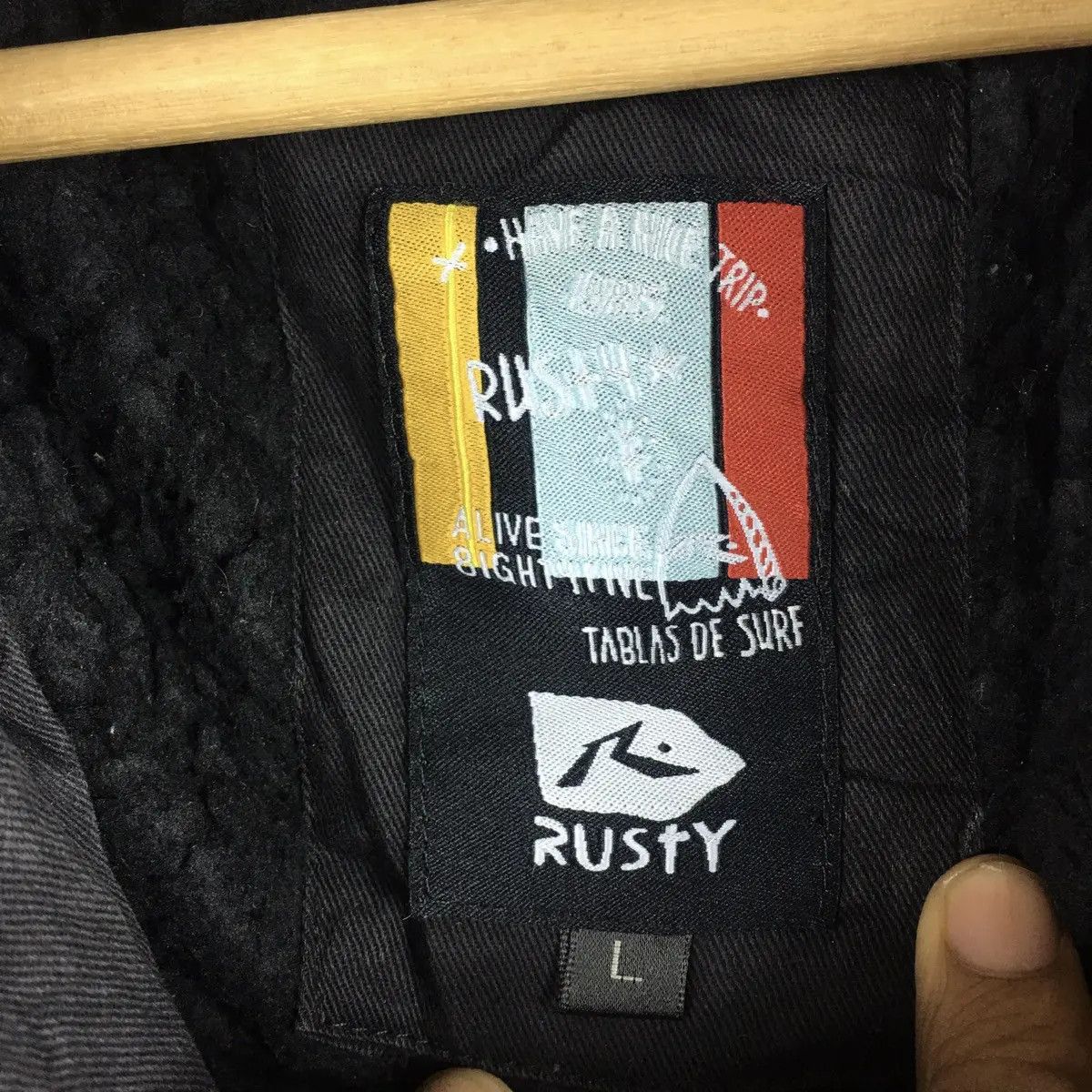 Rusty RUSTY SURFING Surf Beach Hawaii Black Jacket Parka Trenc Size US L / EU 52-54 / 3 - 3 Thumbnail