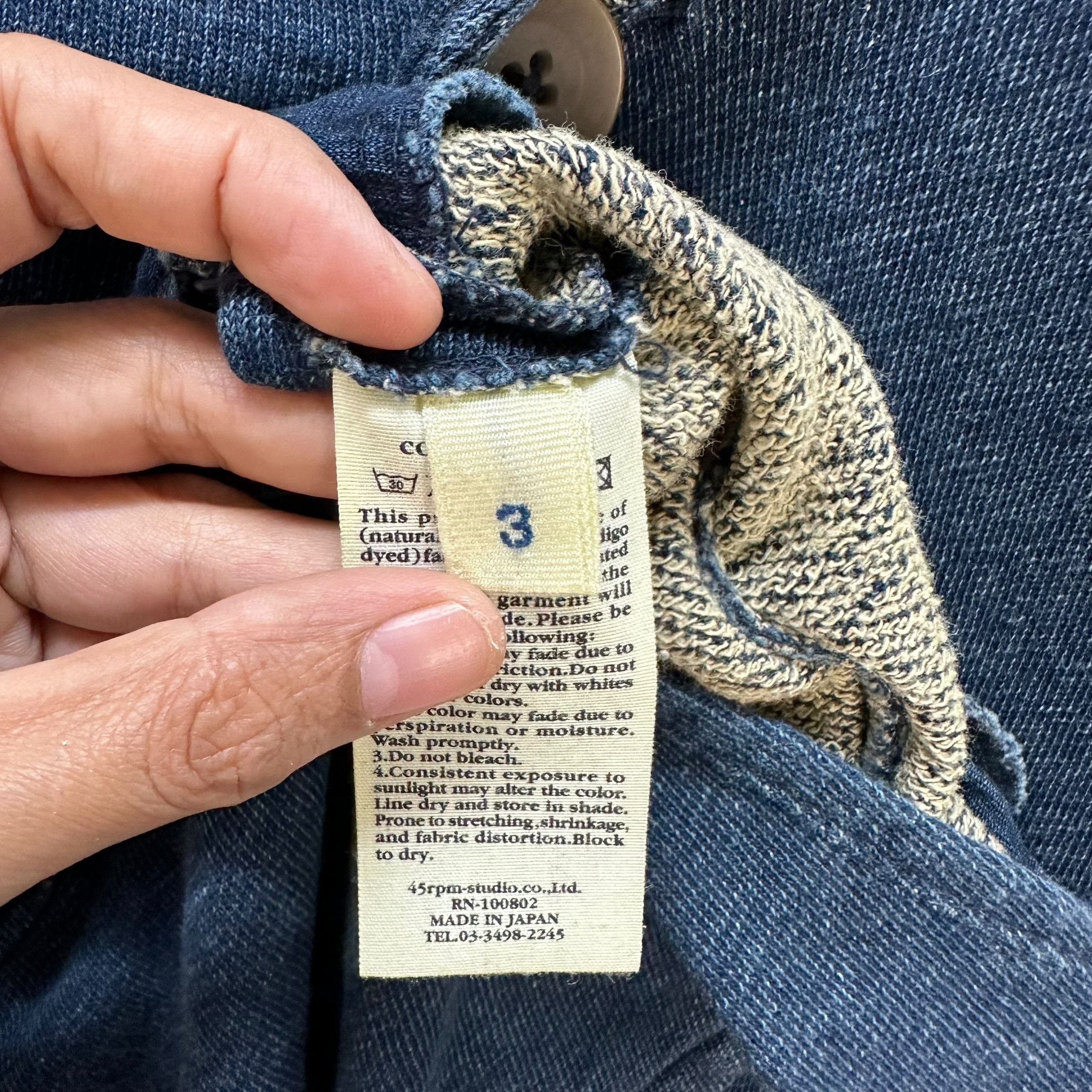 45rpm 45rpm Made In Japan Indigo Casual Jacket #A52-1206 Size S / US 4 / IT 40 - 10 Thumbnail
