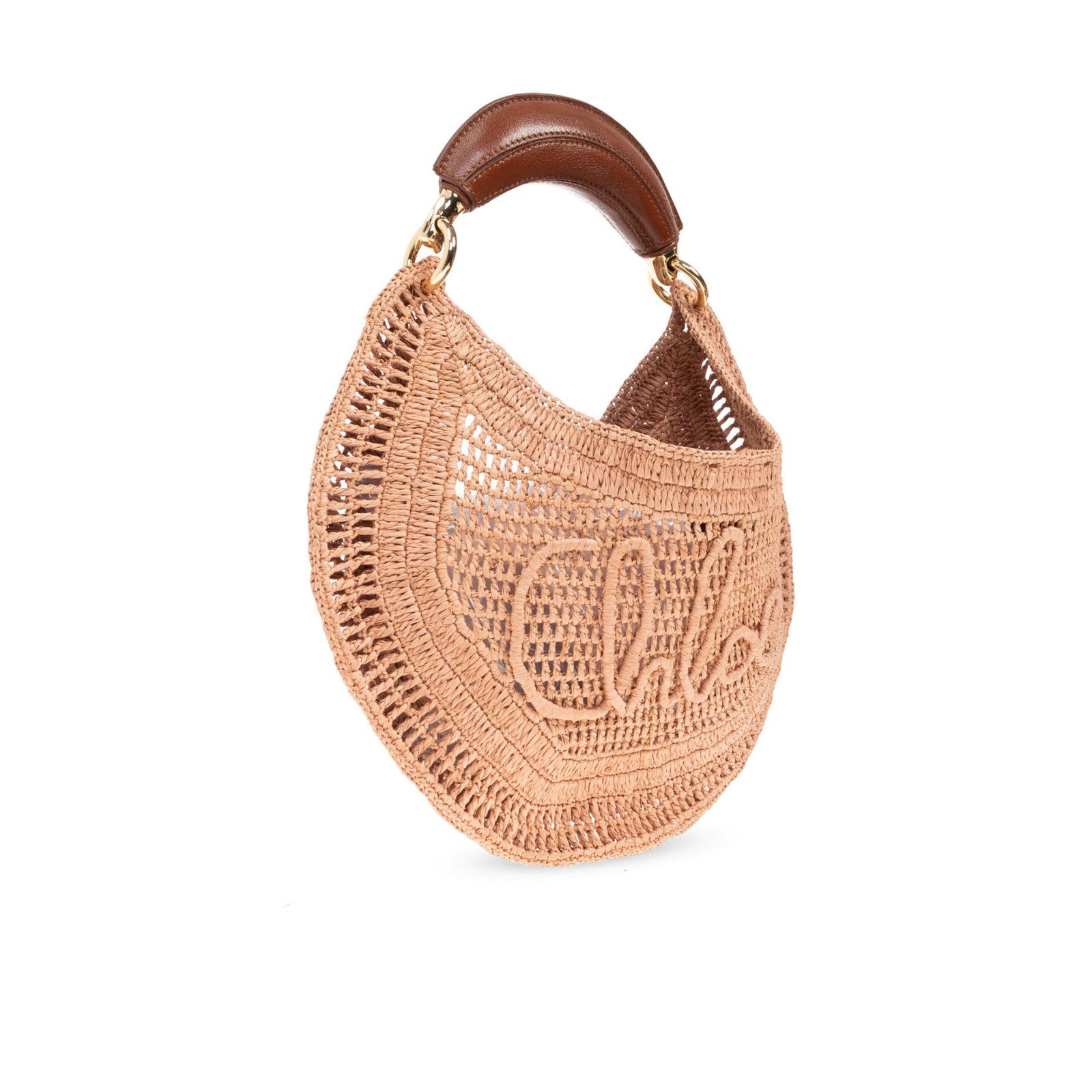 Chloe Chloe Summer Banana Pink Raffia Hobo Bag New & Authentic Size ONE SIZE - 3 Thumbnail