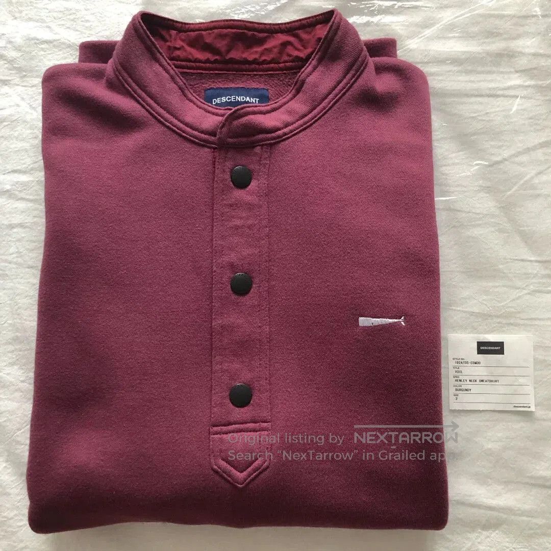 Descendant Descendant Henley 19AW Sweatshirt. Size US L / EU 52-54 / 3 - 5 Thumbnail