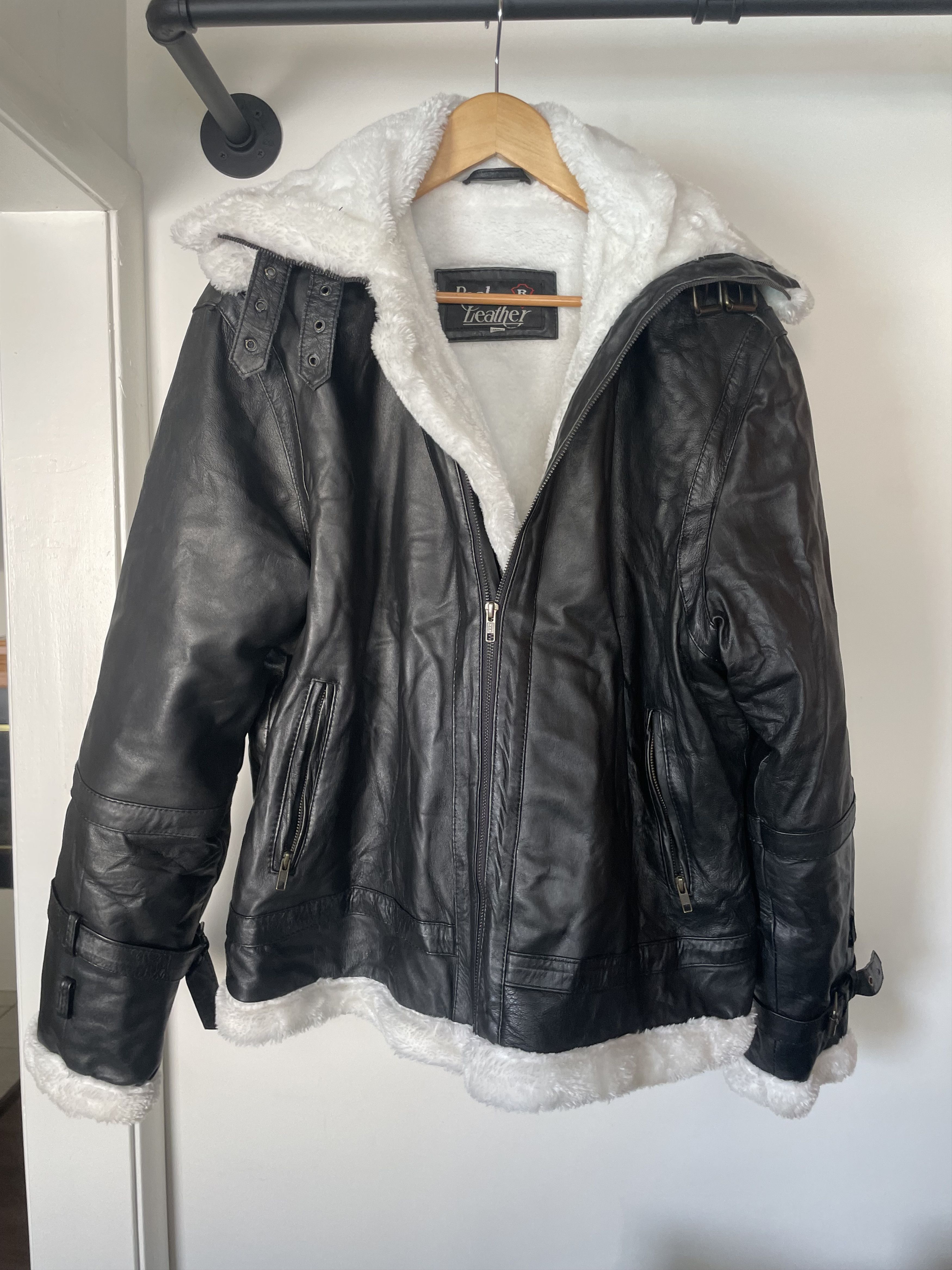 Vintage Black bomber jacket Size US XXL / EU 58 / 5 - 4 Thumbnail