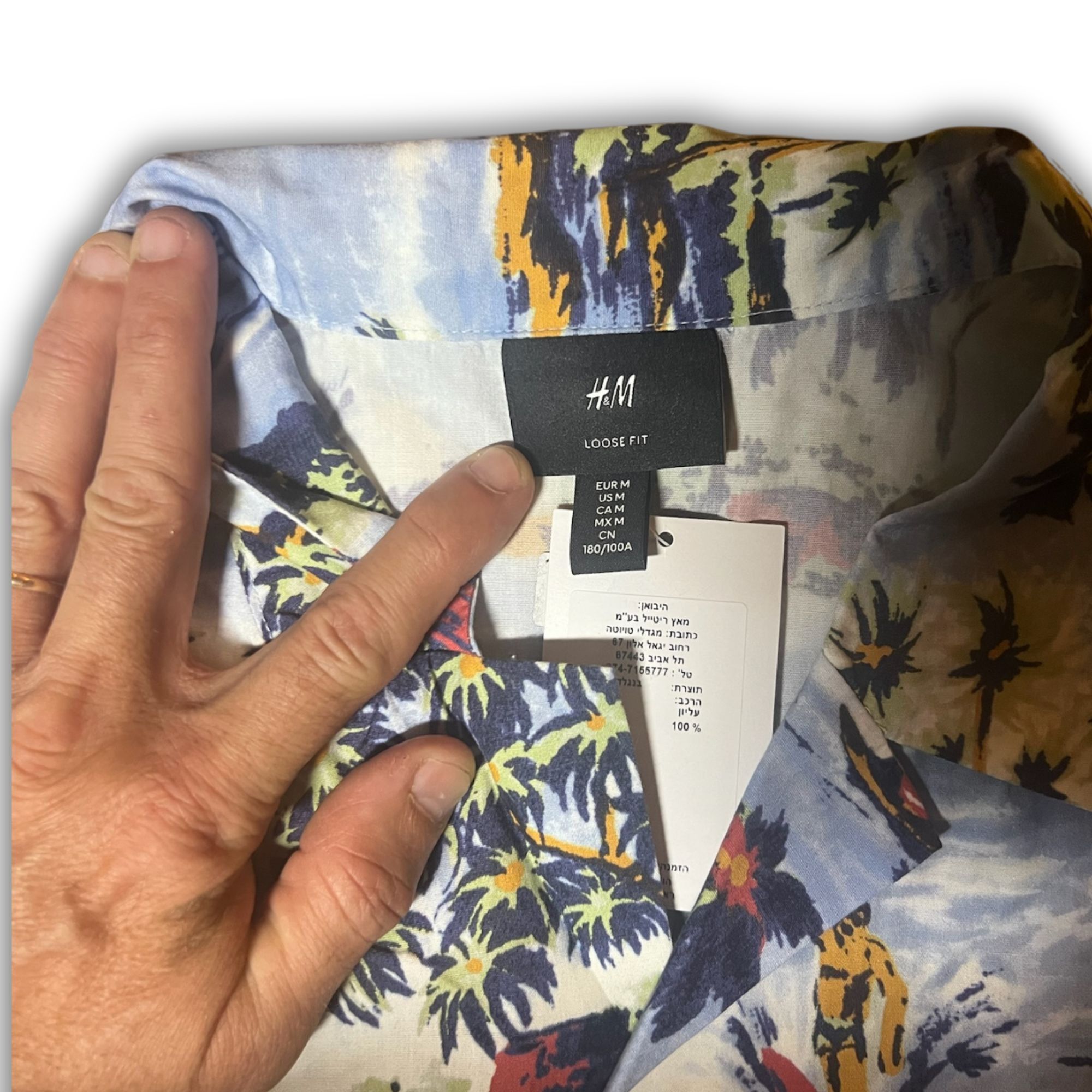 H&M H&M Hawaiian Casual Button-Down Shirt Loose Fit Tropical Pri Size US M / EU 48-50 / 2 - 4 Thumbnail