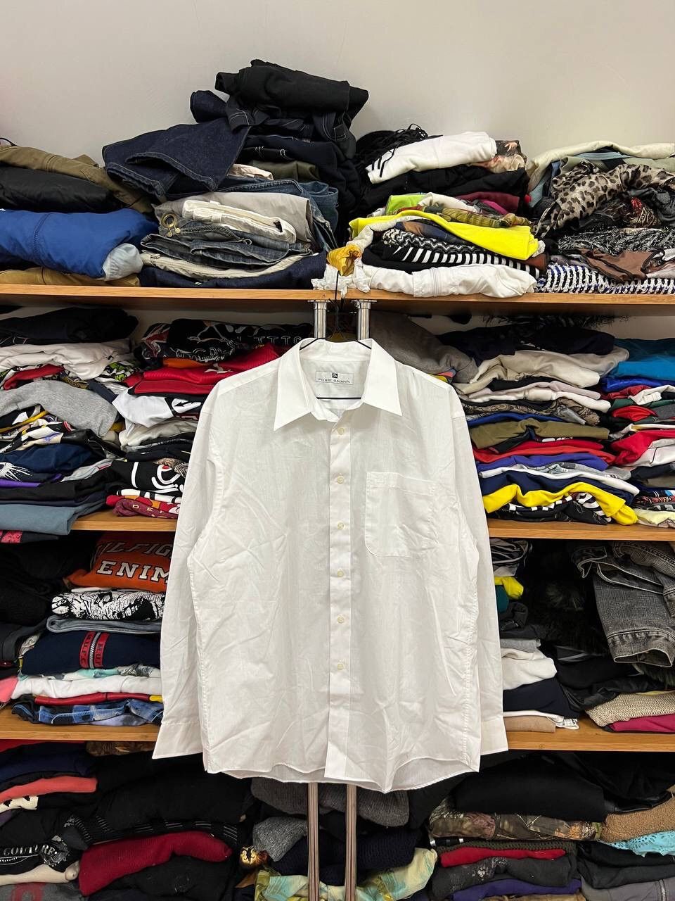 Balmain Vintage Balmain Basic Button Up Shirt Luxury Size US L / EU 52-54 / 3 - 1 Thumbnail